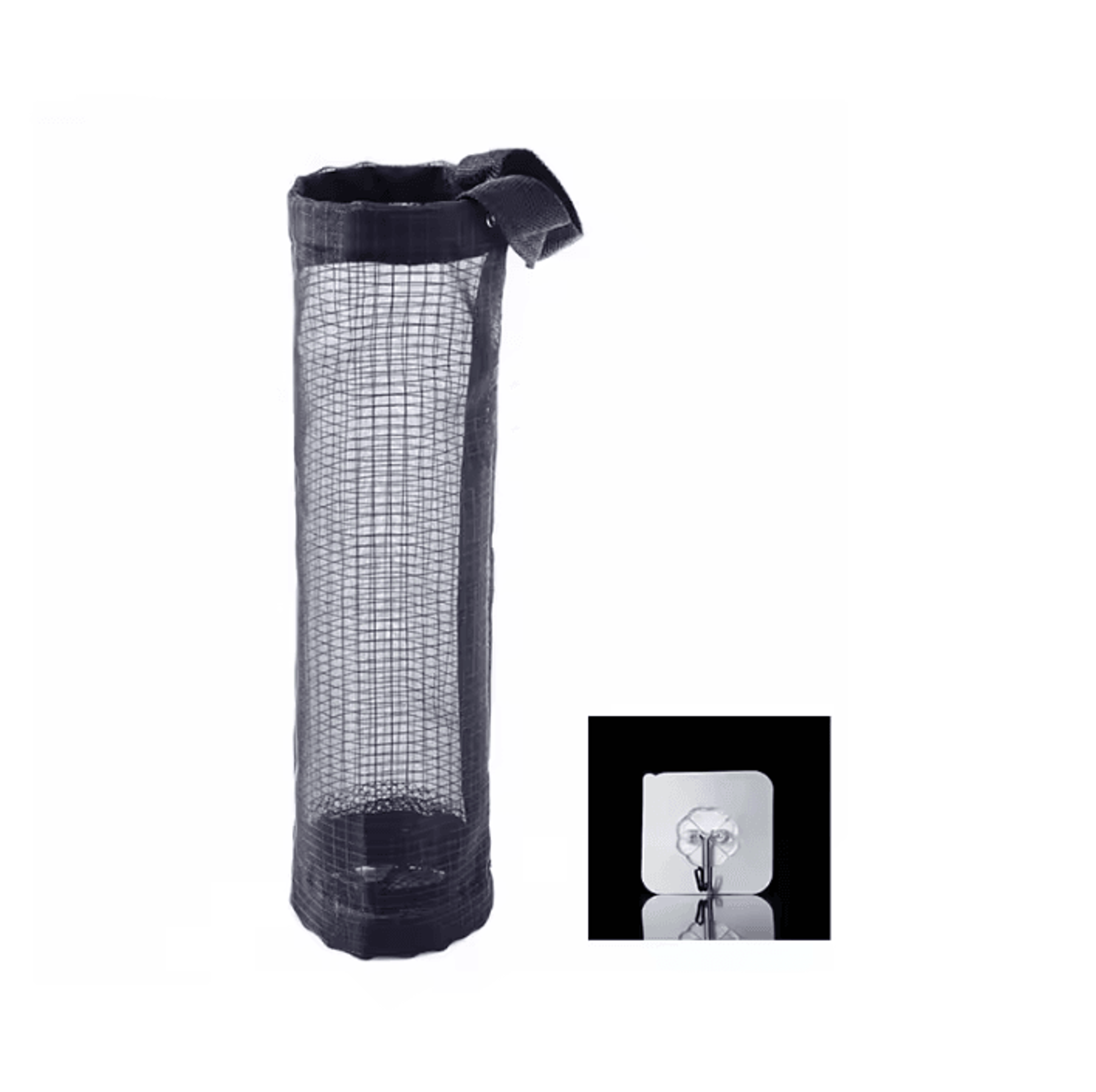 WallMounted Trash Bag Dispenser  Storage Pouch For Kitchen Organization 4