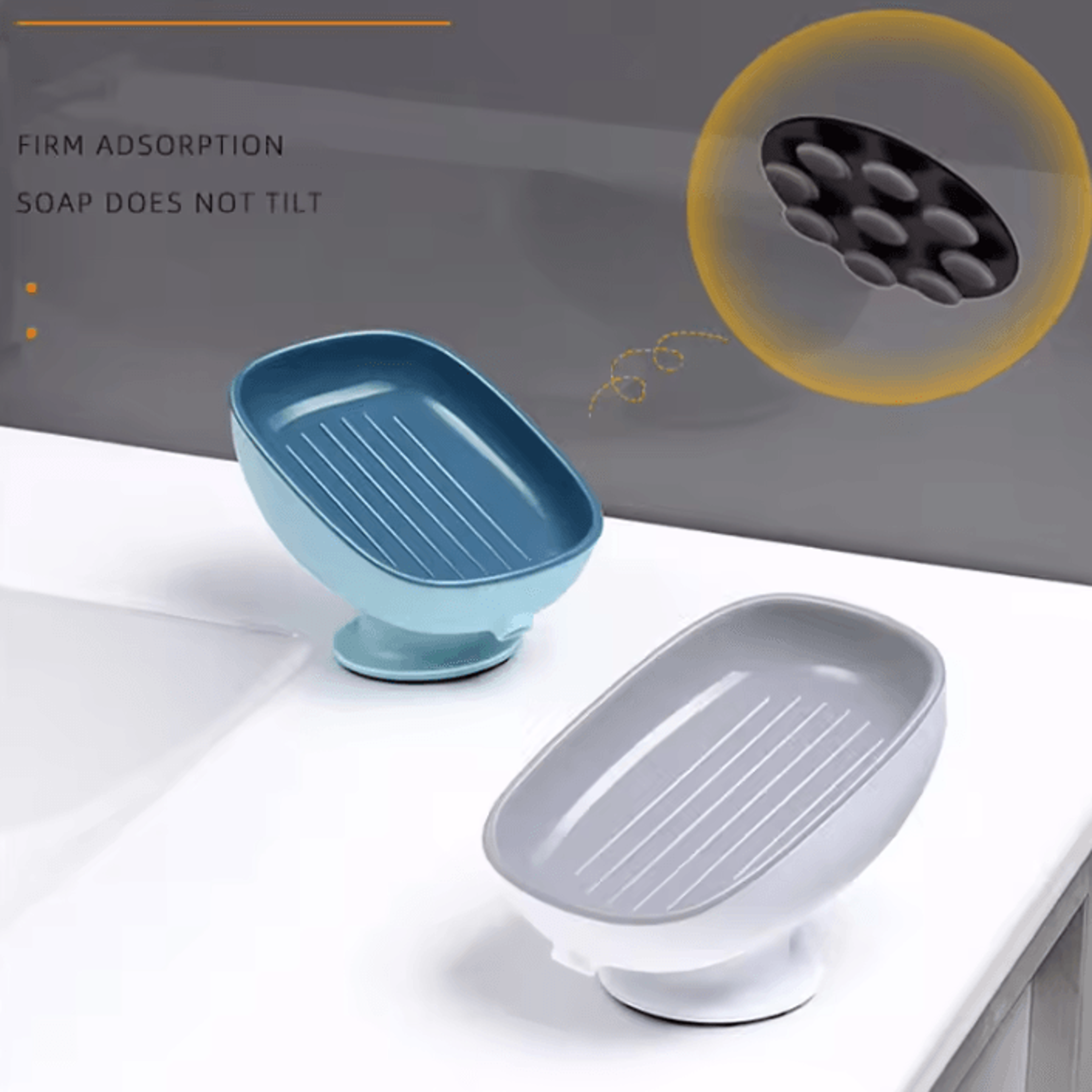 DoubleLayer Soap Storage Box With Drainage Tray 0
