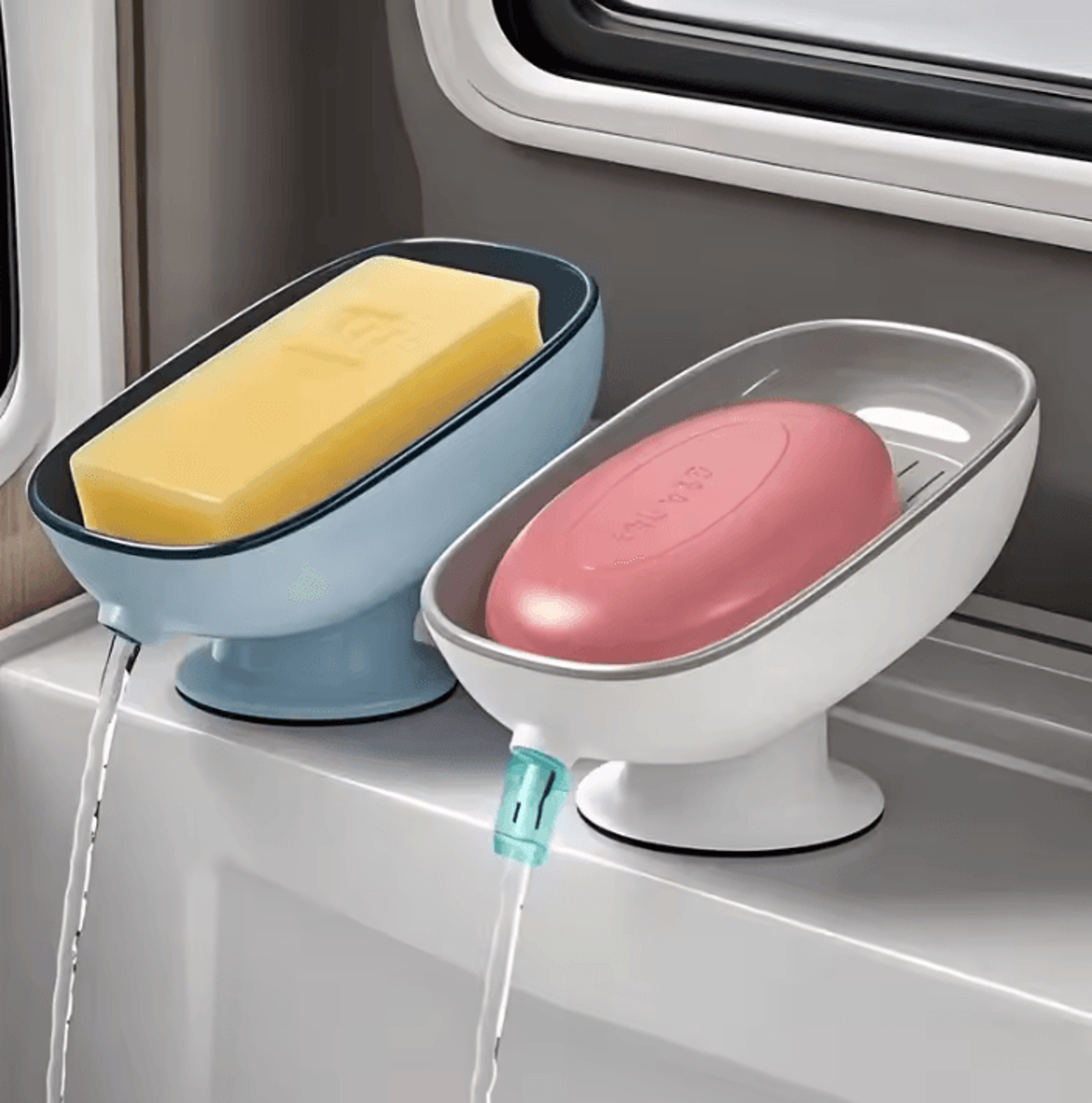 DoubleLayer Soap Storage Box With Drainage Tray 2