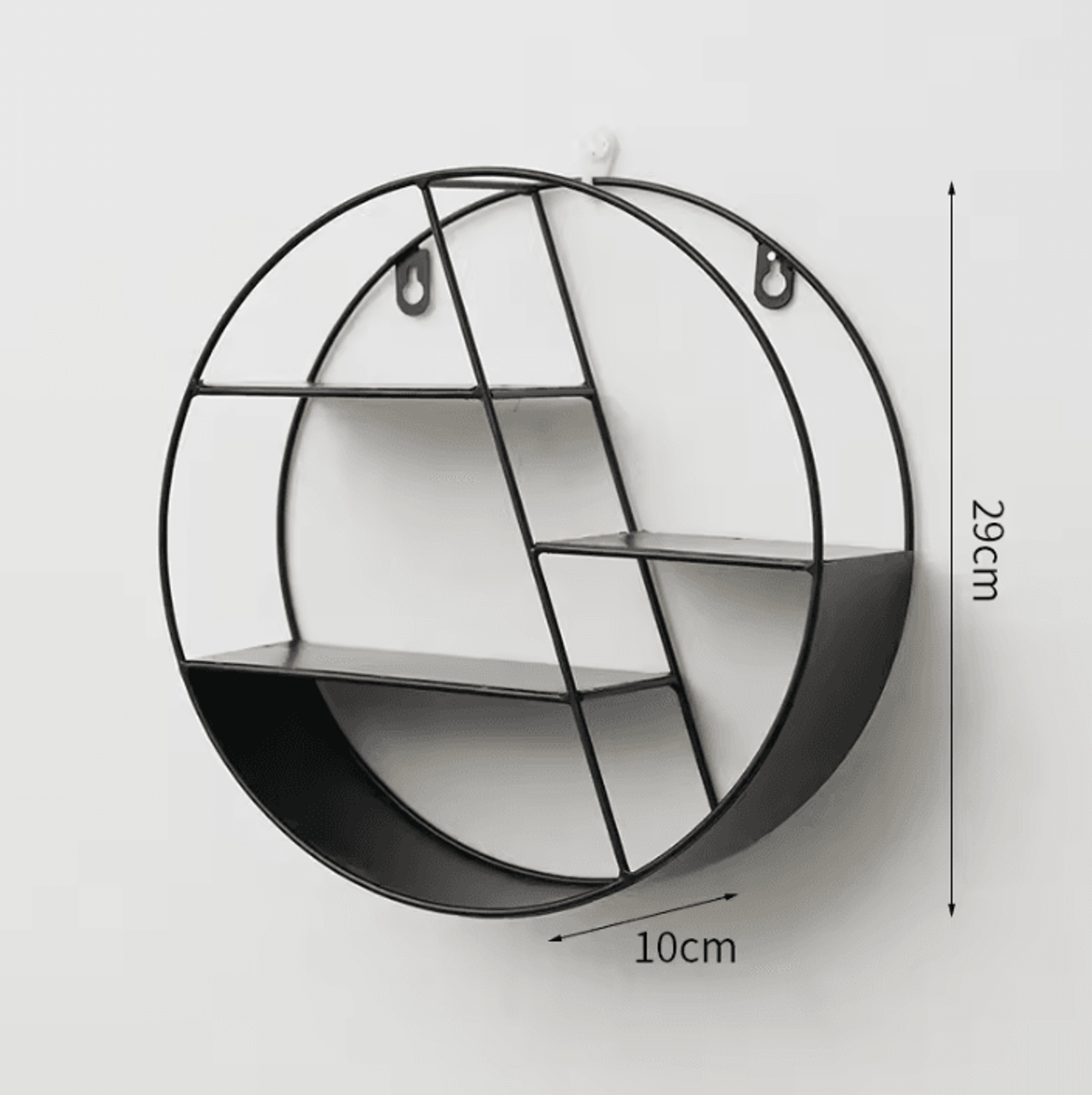 Nordic Circular Floating Wall Shelf For Plants  Decor 6