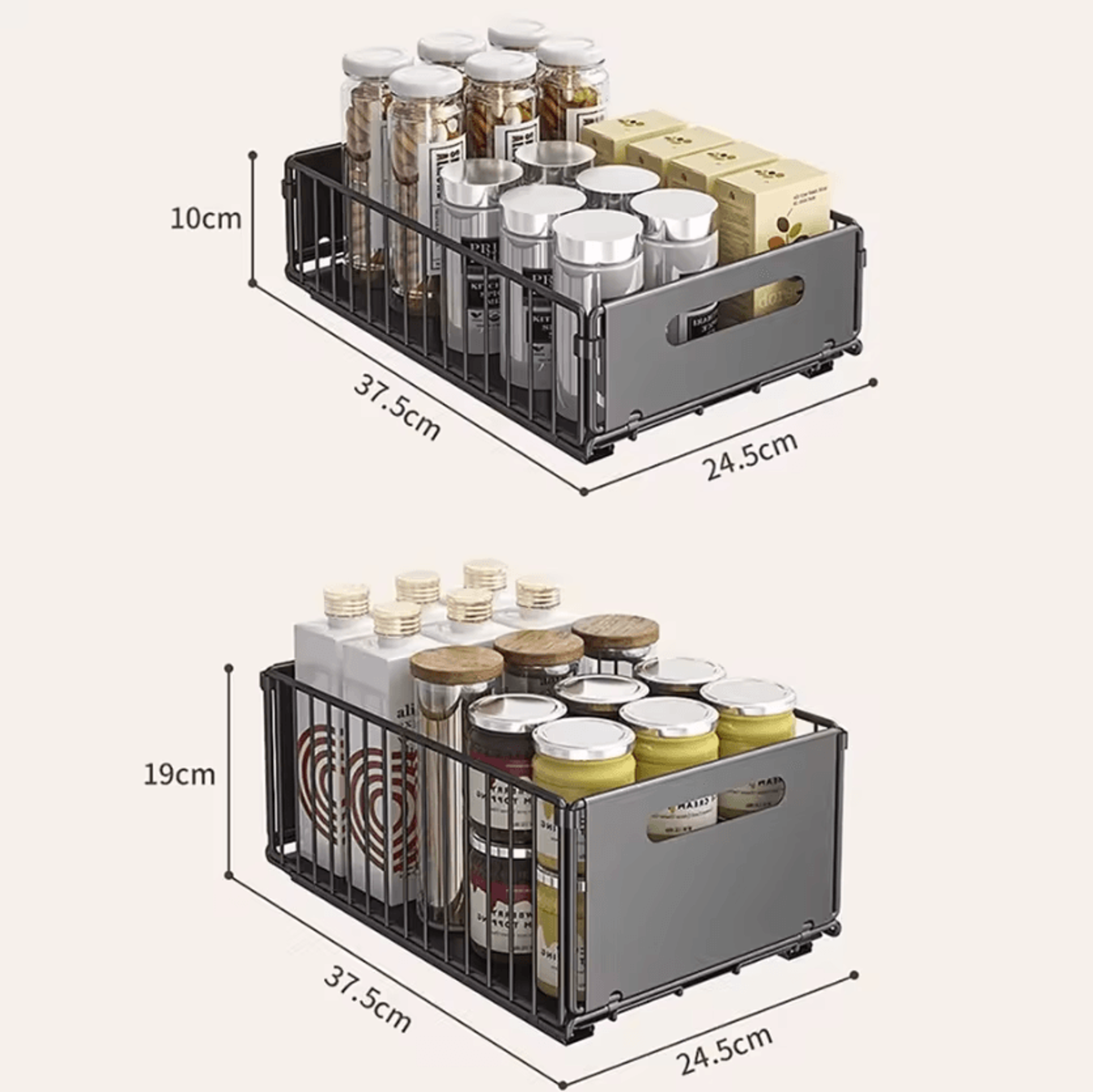 PullOut Cabinet Spice Organizer Rack 1