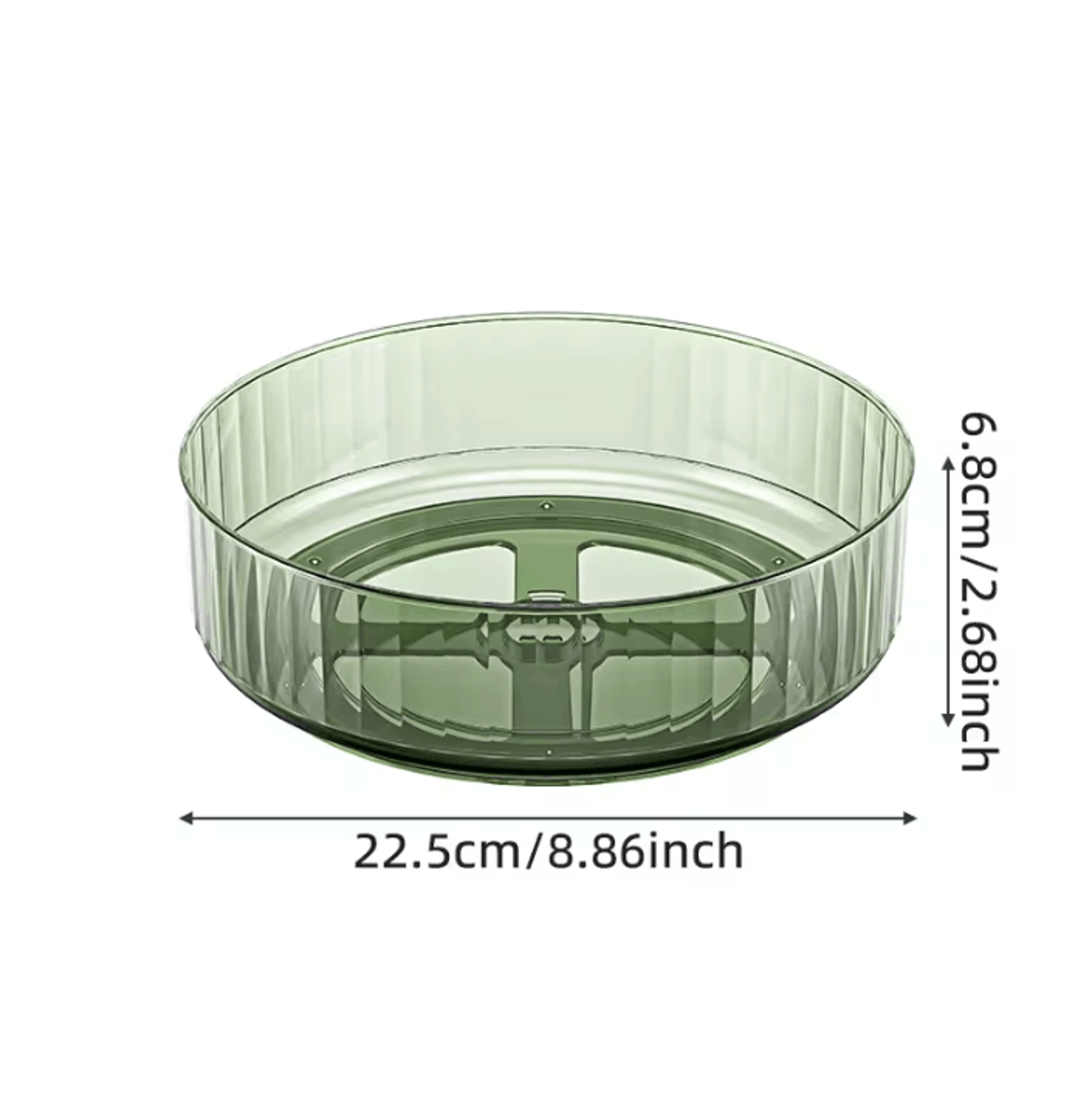 360 Rotating Tray Lazy Susan Fridge Organizer Turntable Storage Tray Clear Food Storage Organizer S 3