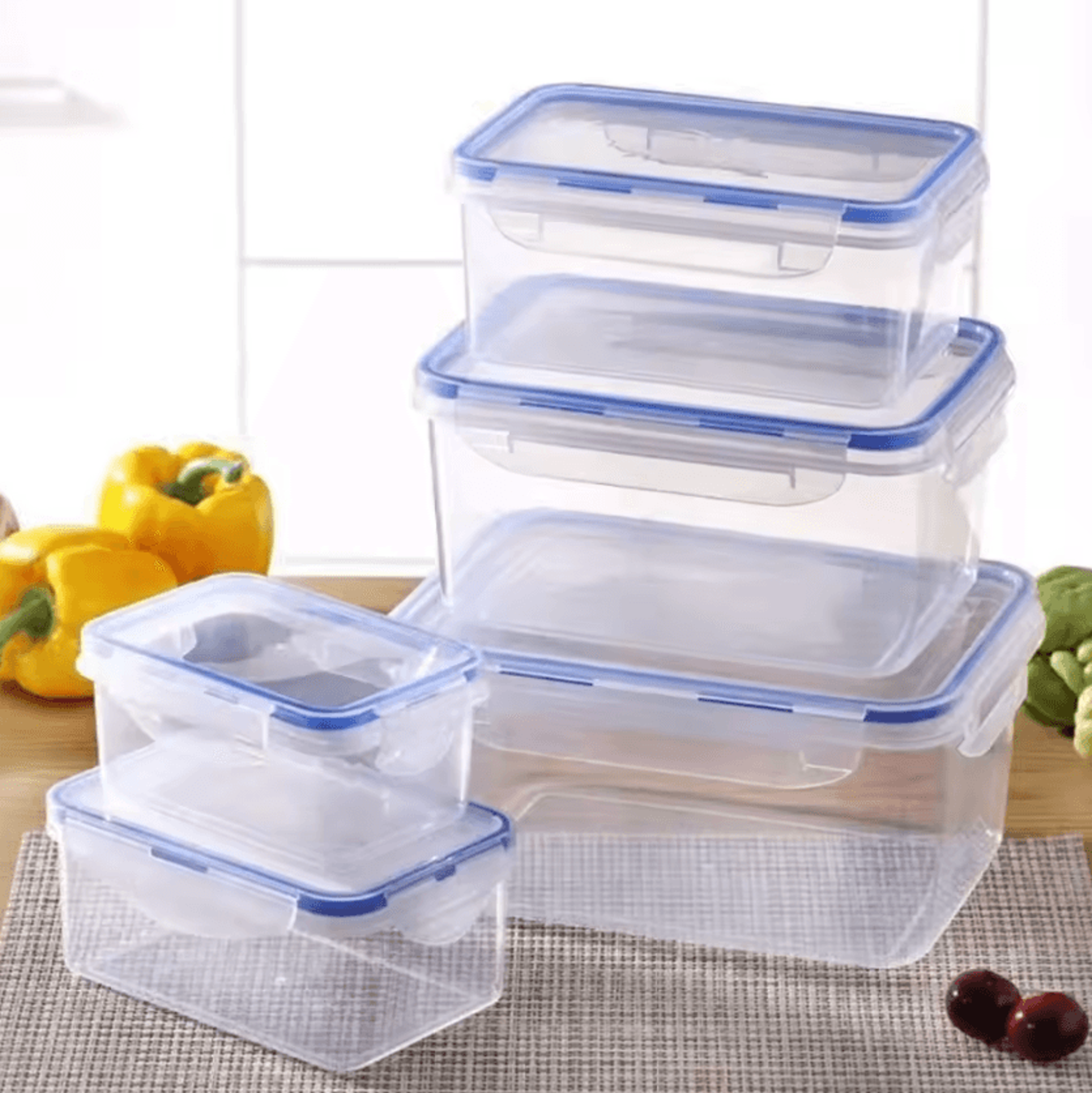 FreshKeeping Refrigerator Storage Containers With Lid For Kitchen  Food Organization 0