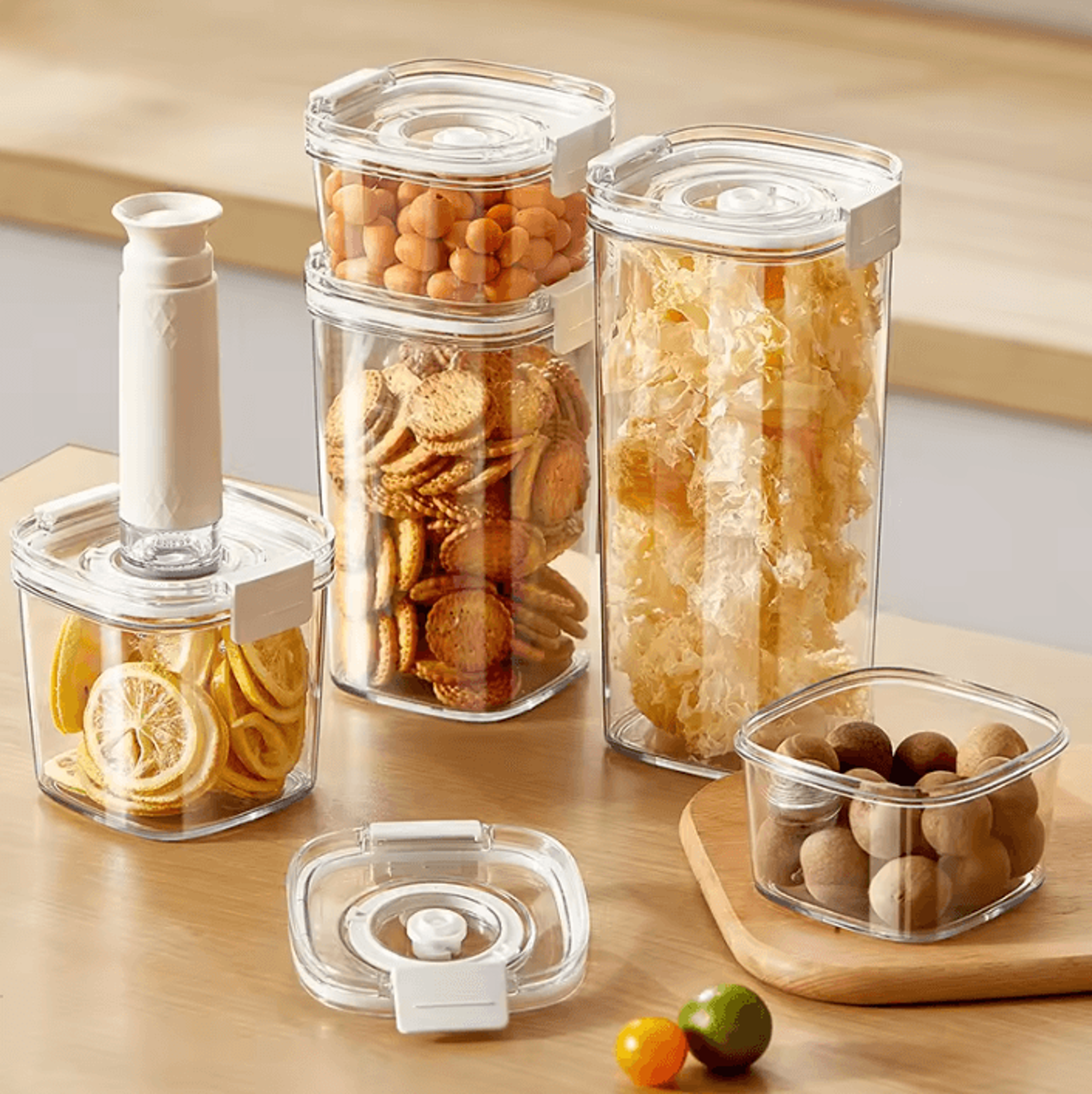 VacuumSealed Coffee Bean Storage Canister For Fresh Coffee Tea  Dry Food Preservation 2