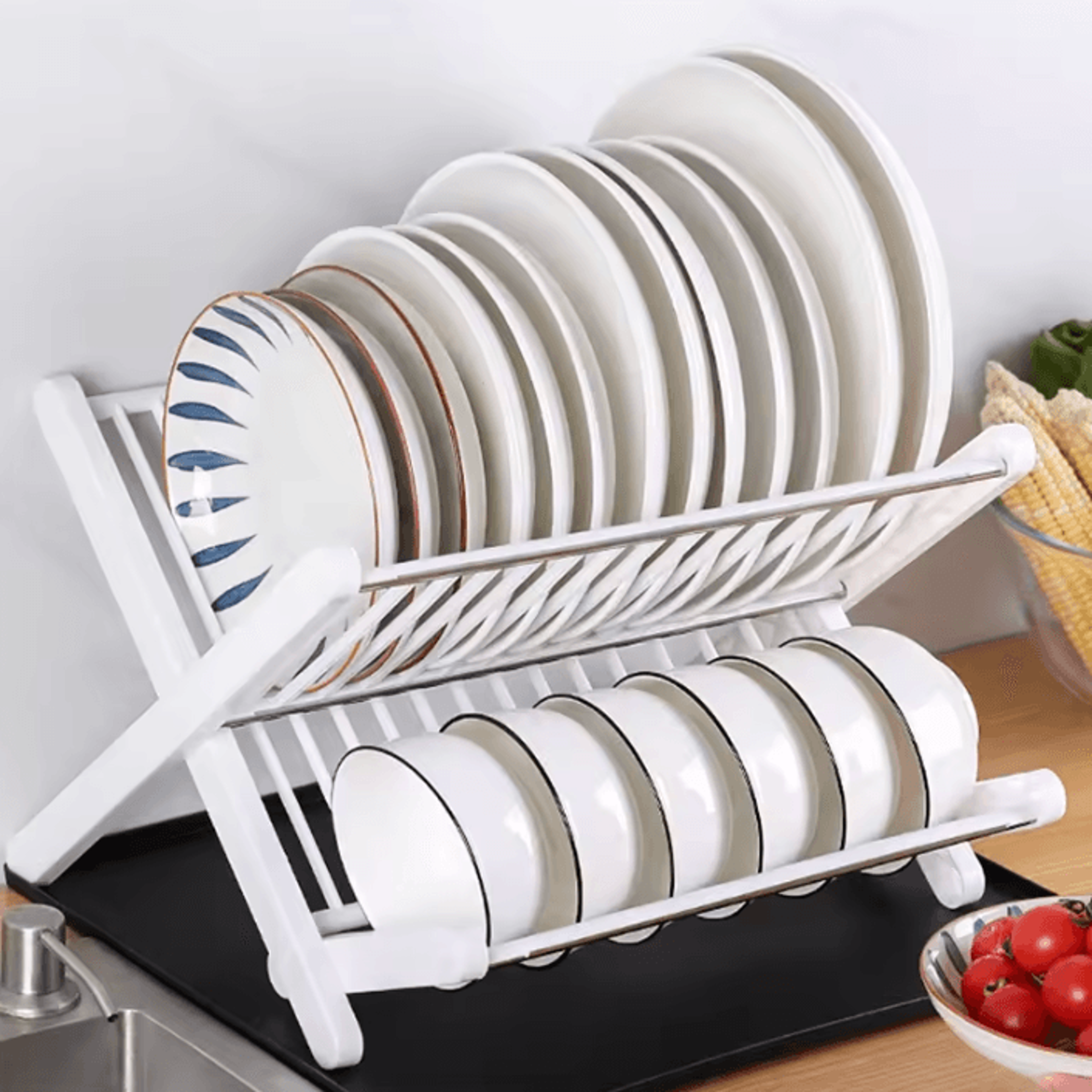Adjustable Sink Dish Drying Rack For Kitchen Counter  Sink Organization 6