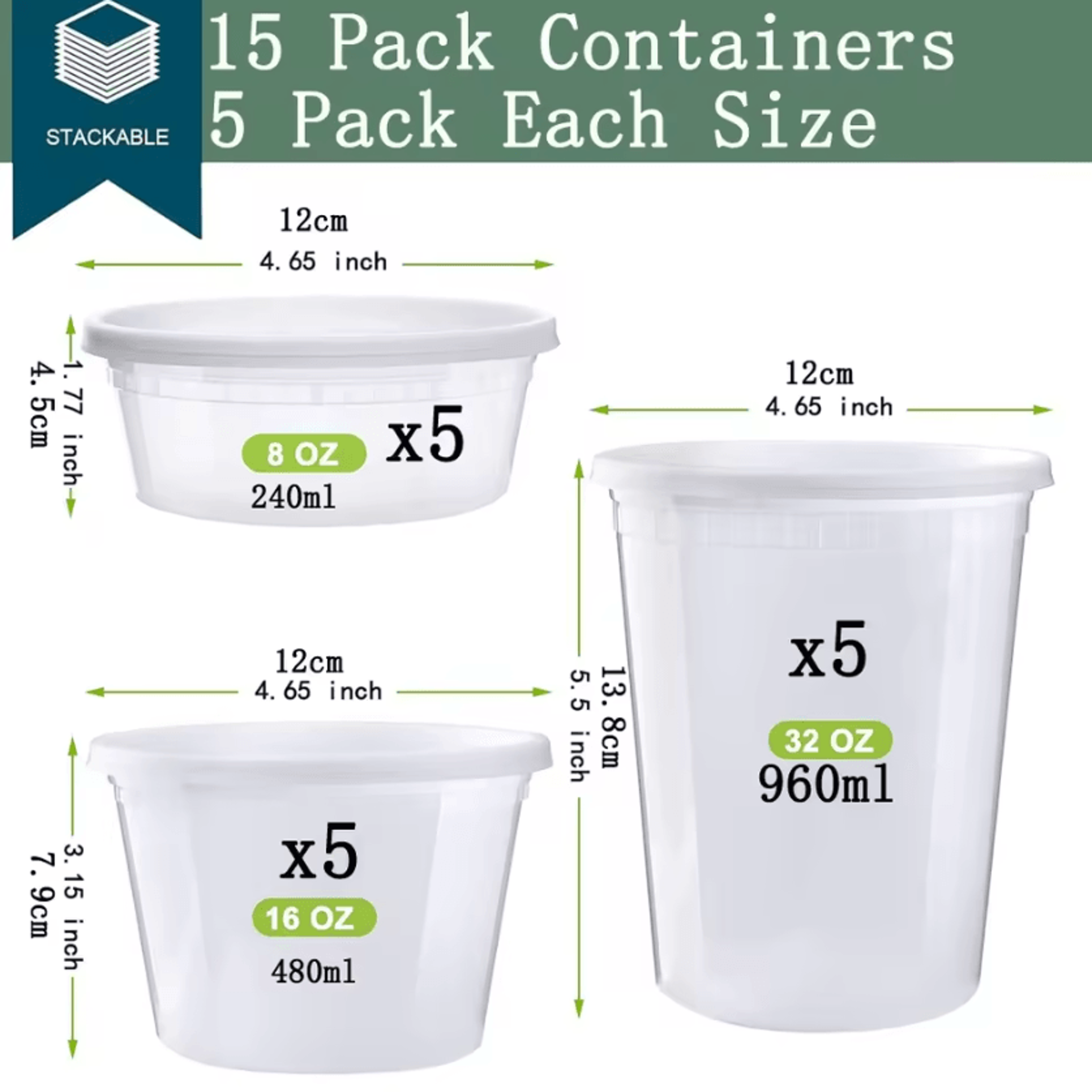 FreshKeep Deli Food Storage Container Set 6