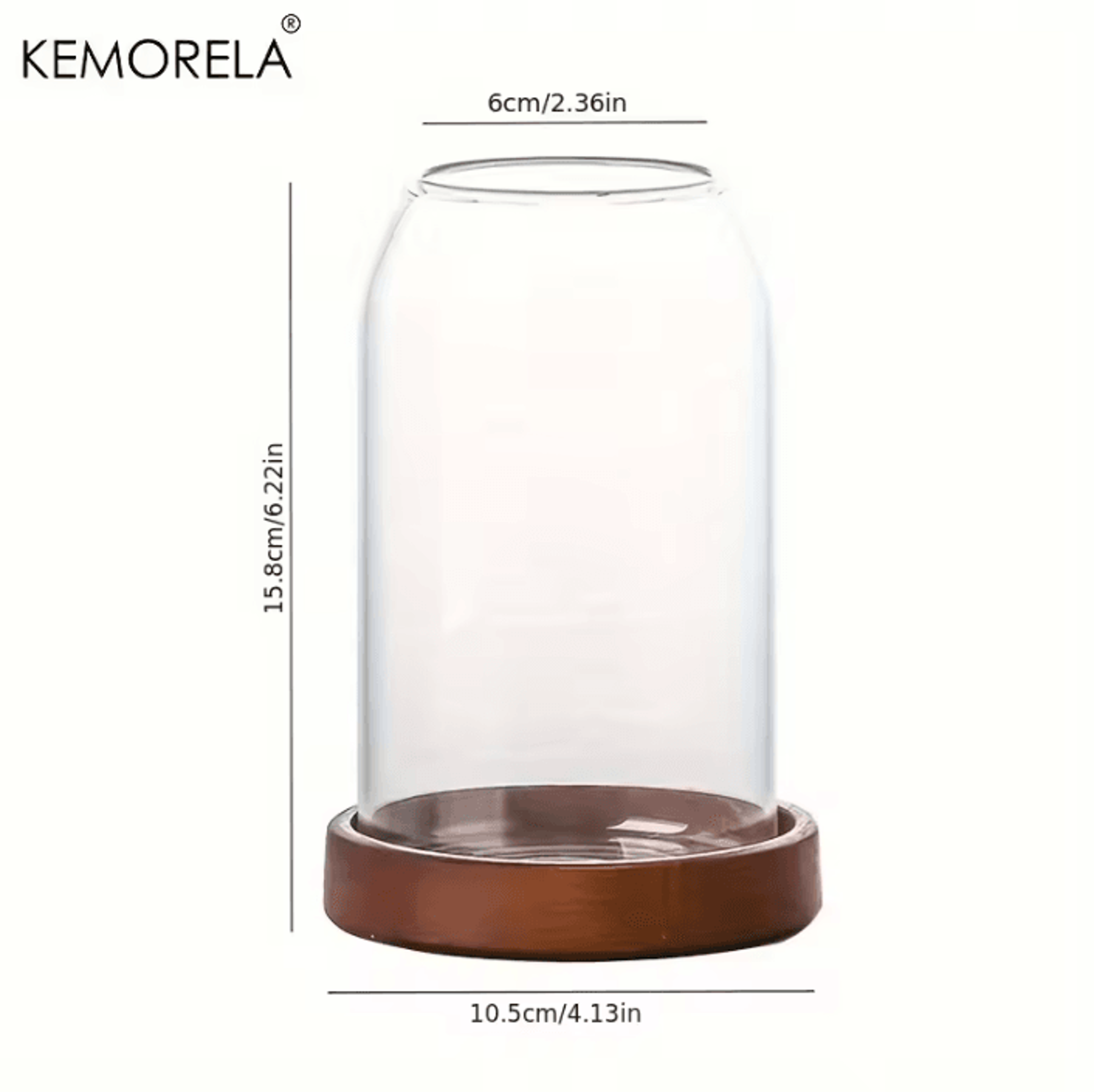 KEMORELA Tableware Storage Jar With Tray 6