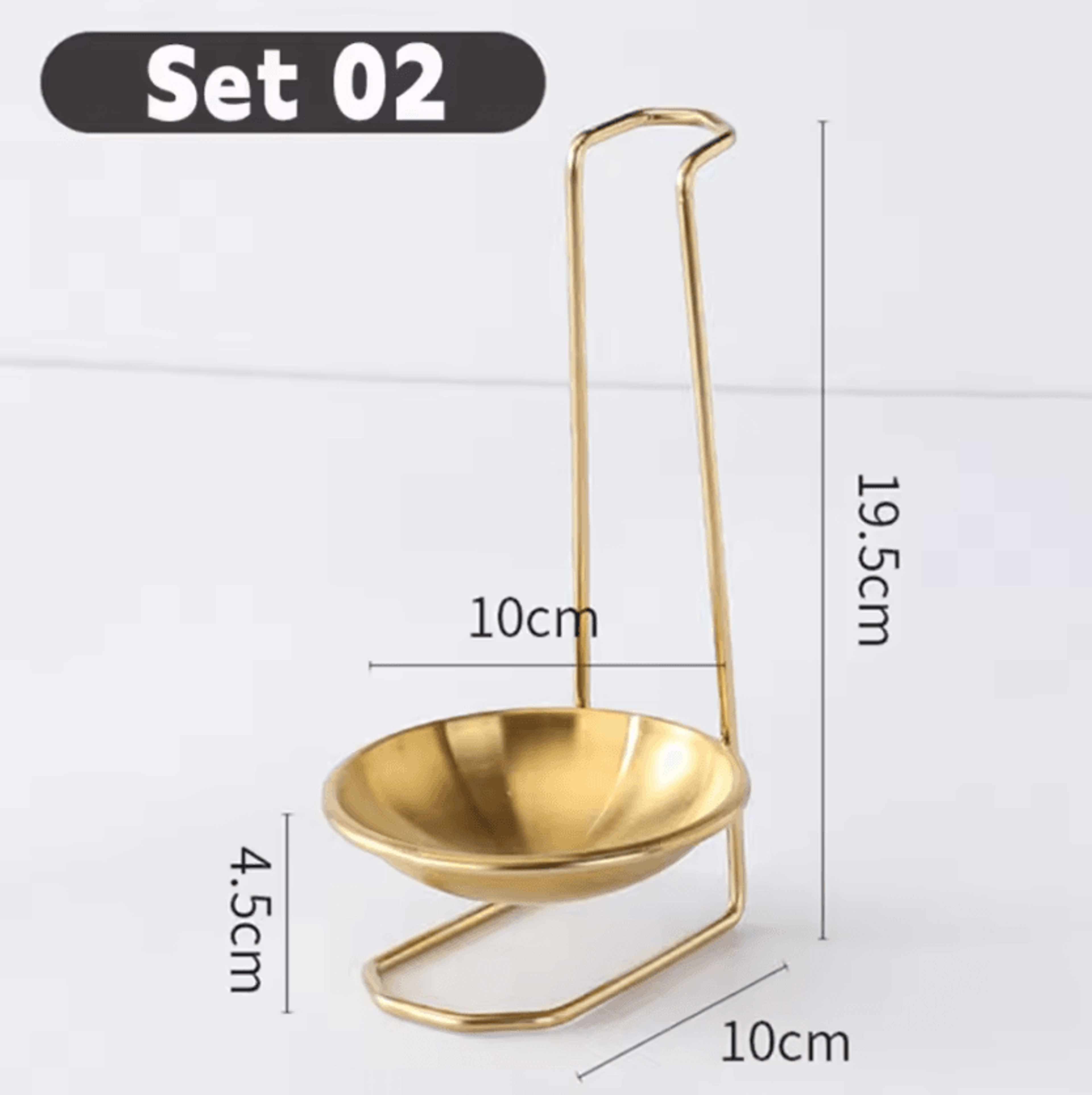 Vertical Ladle  Spoon Rest Stand  SpaceSaving Kitchen Utensil Holder 5
