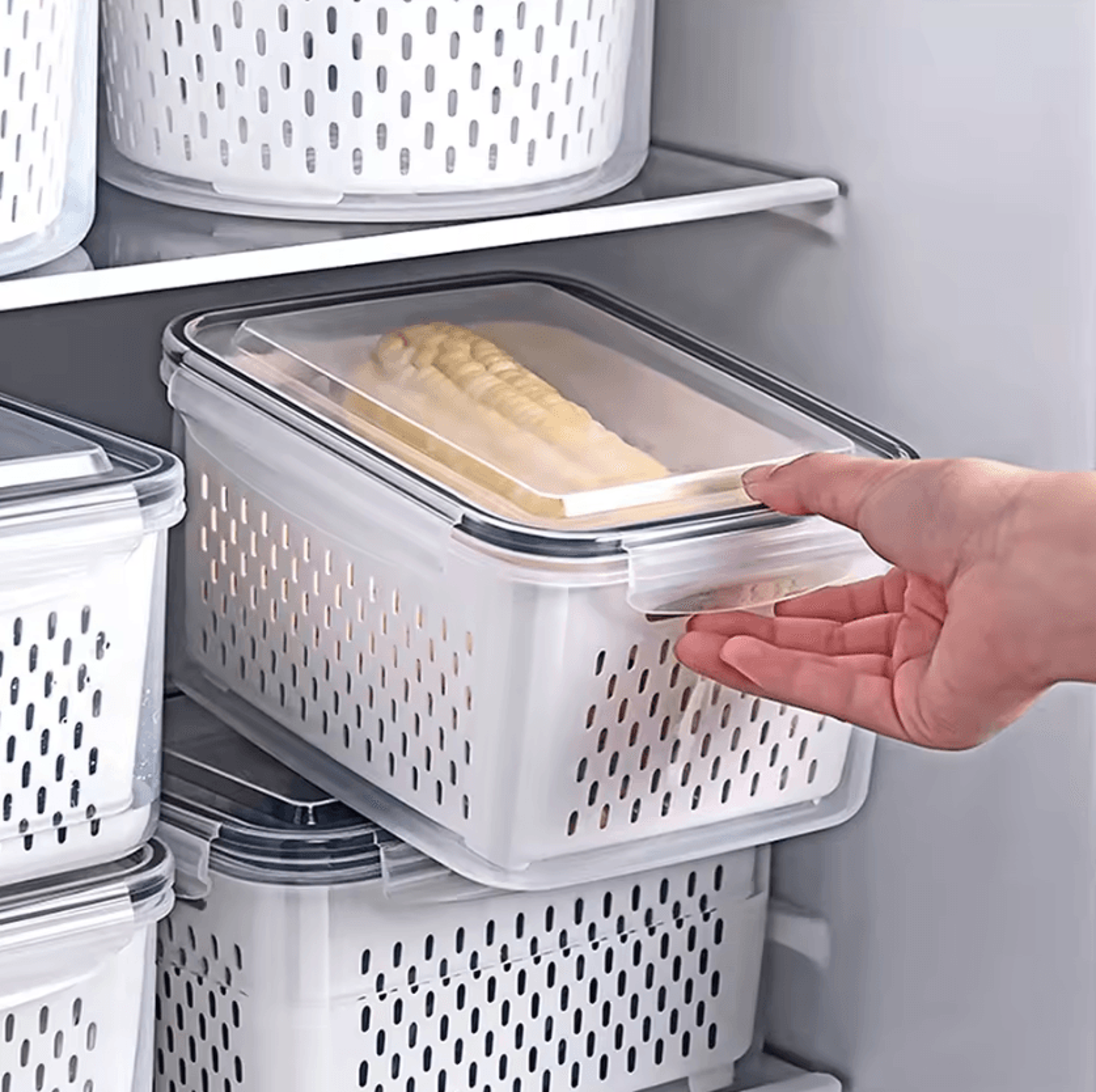 FreshLock Produce Keeper  Airtight Fruit  Vegetable Storage Container 0