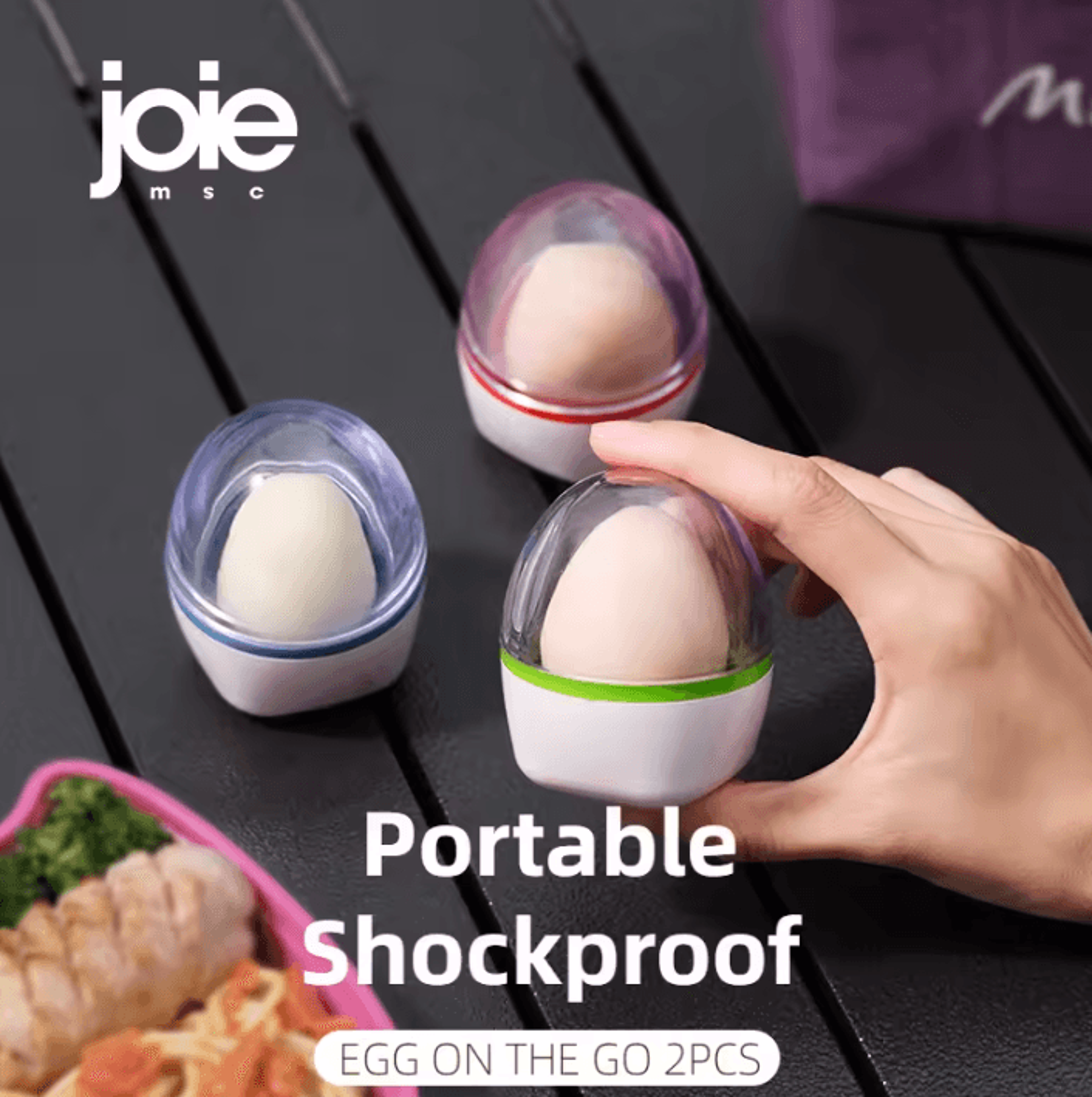 EggSafe Go Portable Shockproof Egg Storage Case Set 1