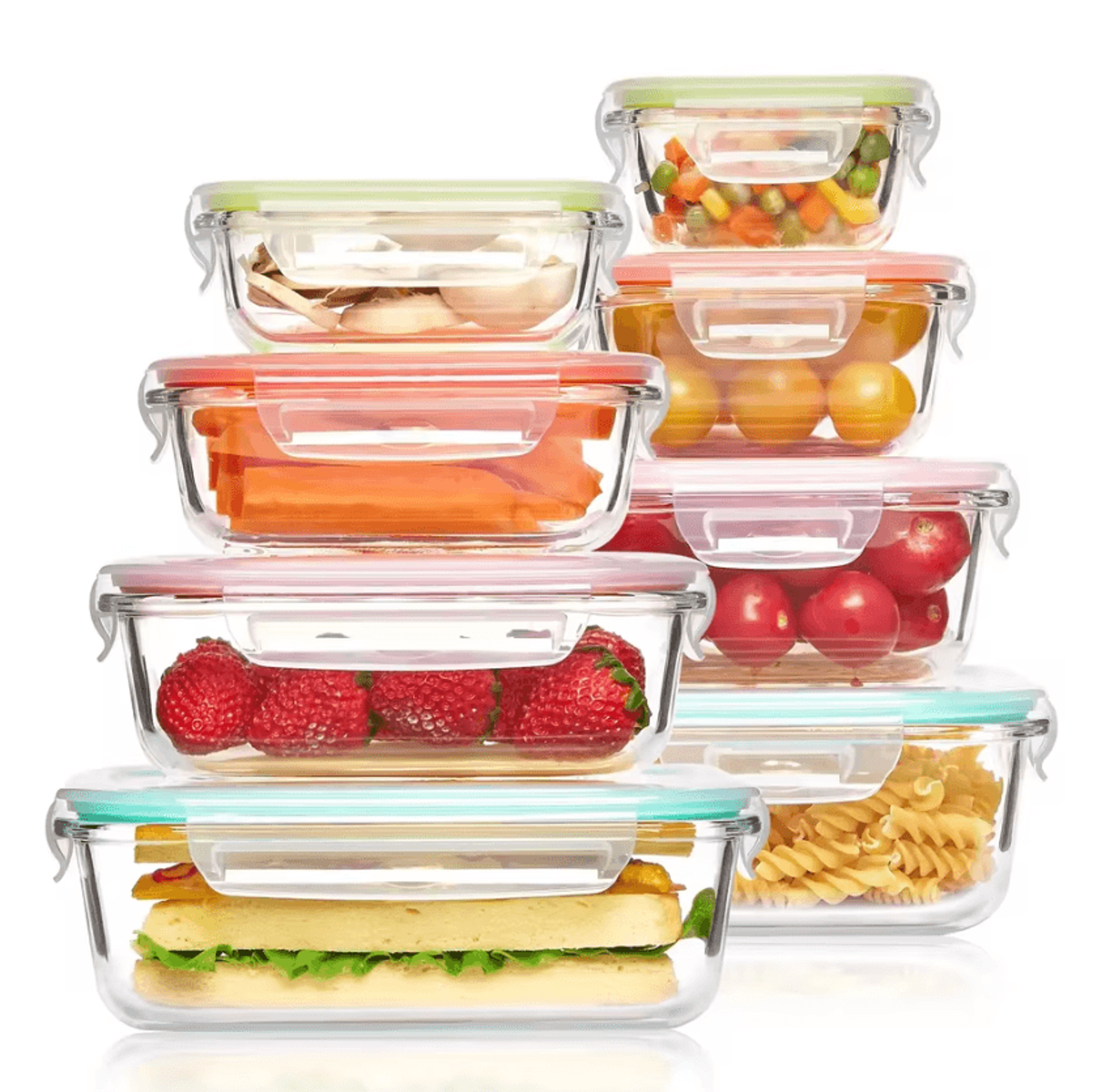 PureSeal Glass Meal Prep Bento Container 0