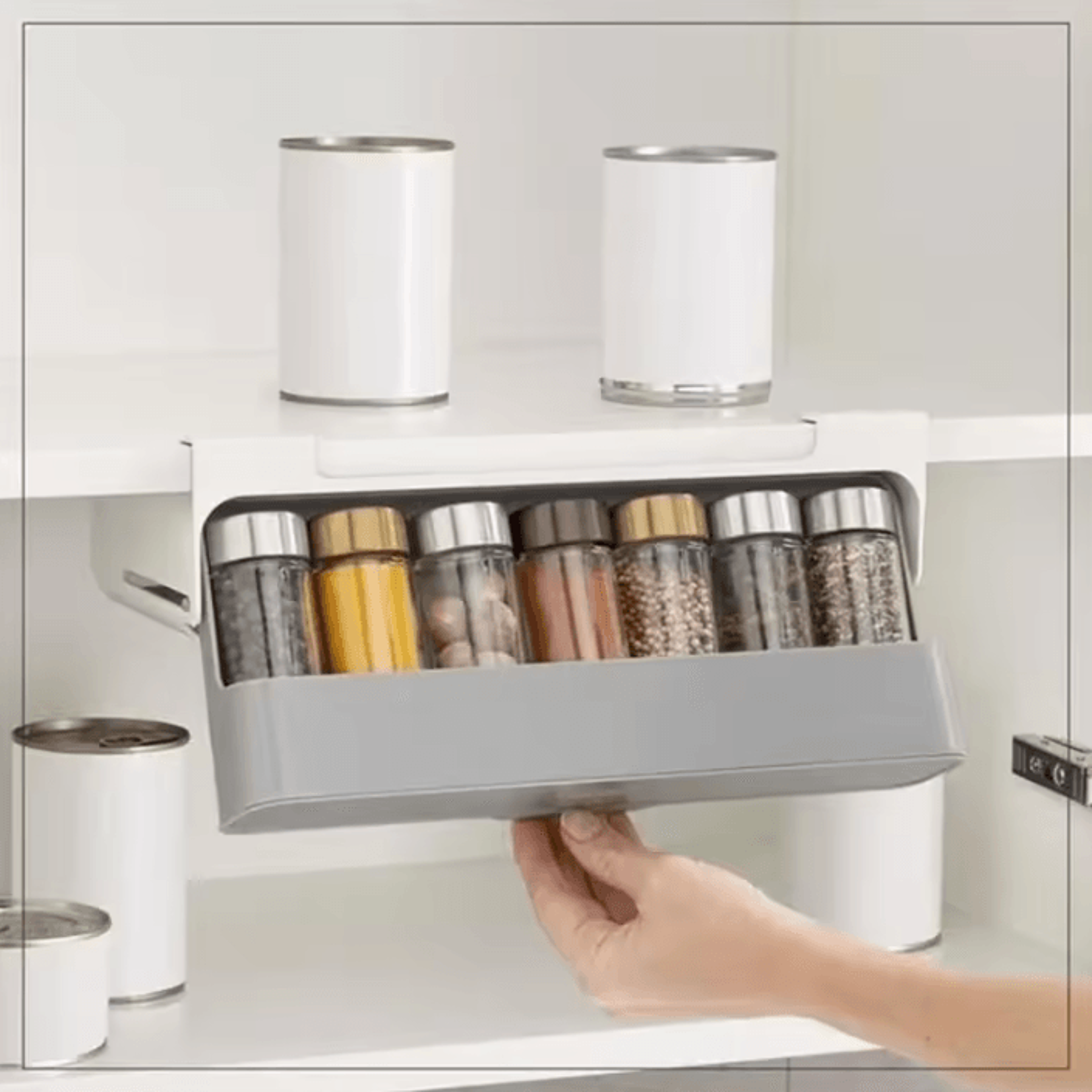 SlideEase UnderShelf Spice Organizer Drawer 0