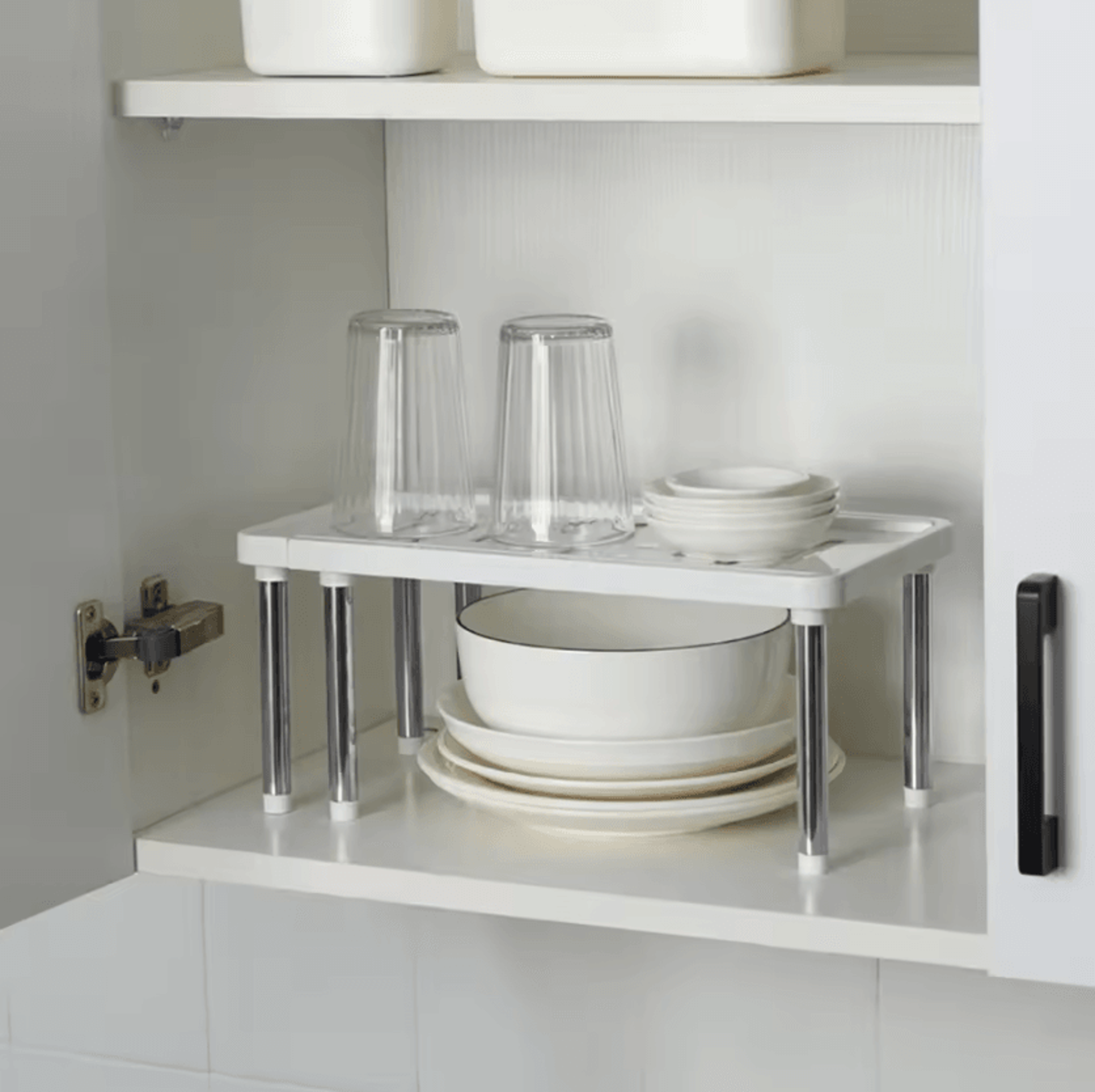 Adjustable Telescopic Storage Rack  Expandable Under Sink  Kitchen Organizer Shelf 0