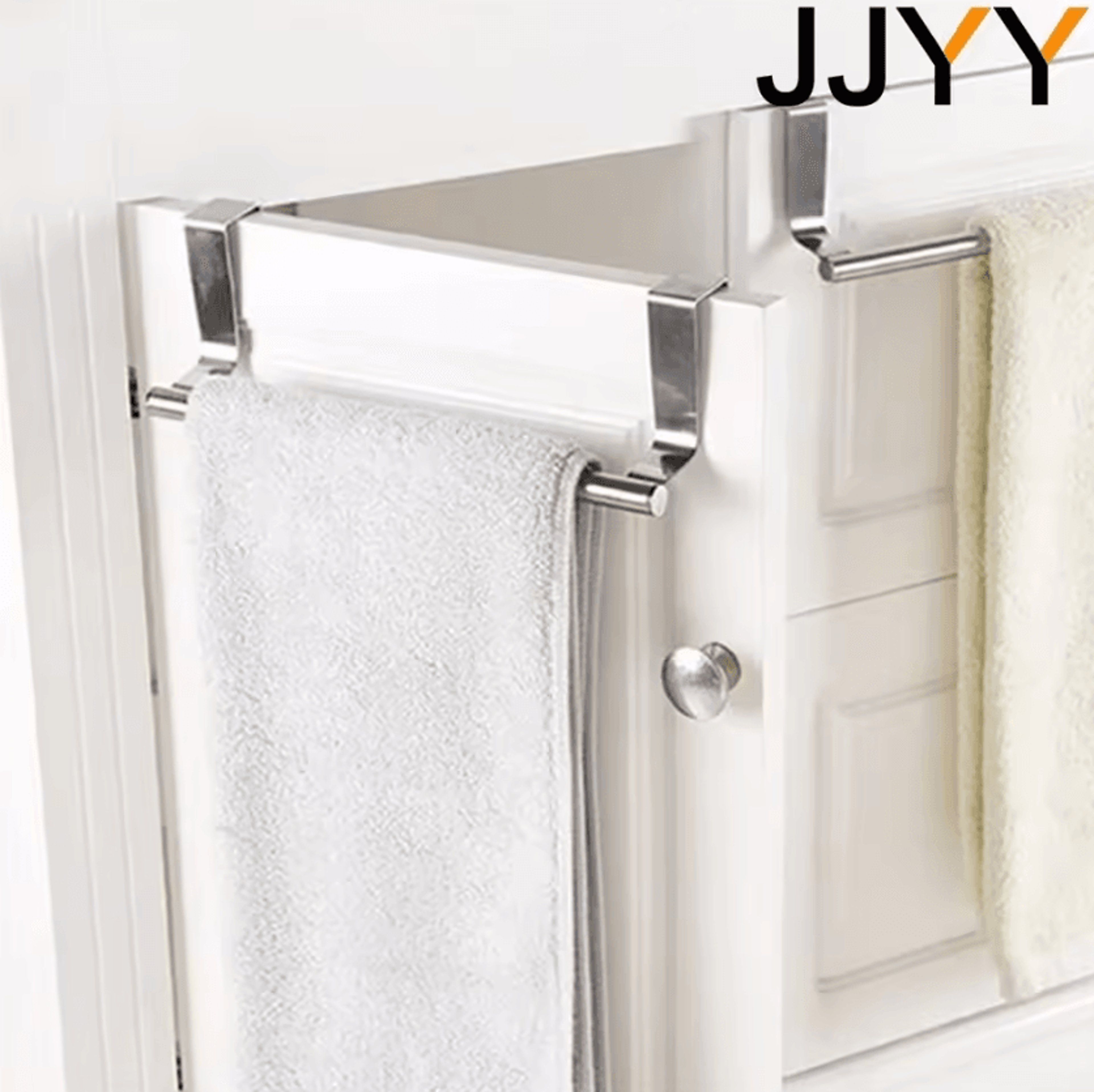 Stainless Steel OverCabinet Towel Rack  SpaceSaving Kitchen  Bathroom Organizer 3