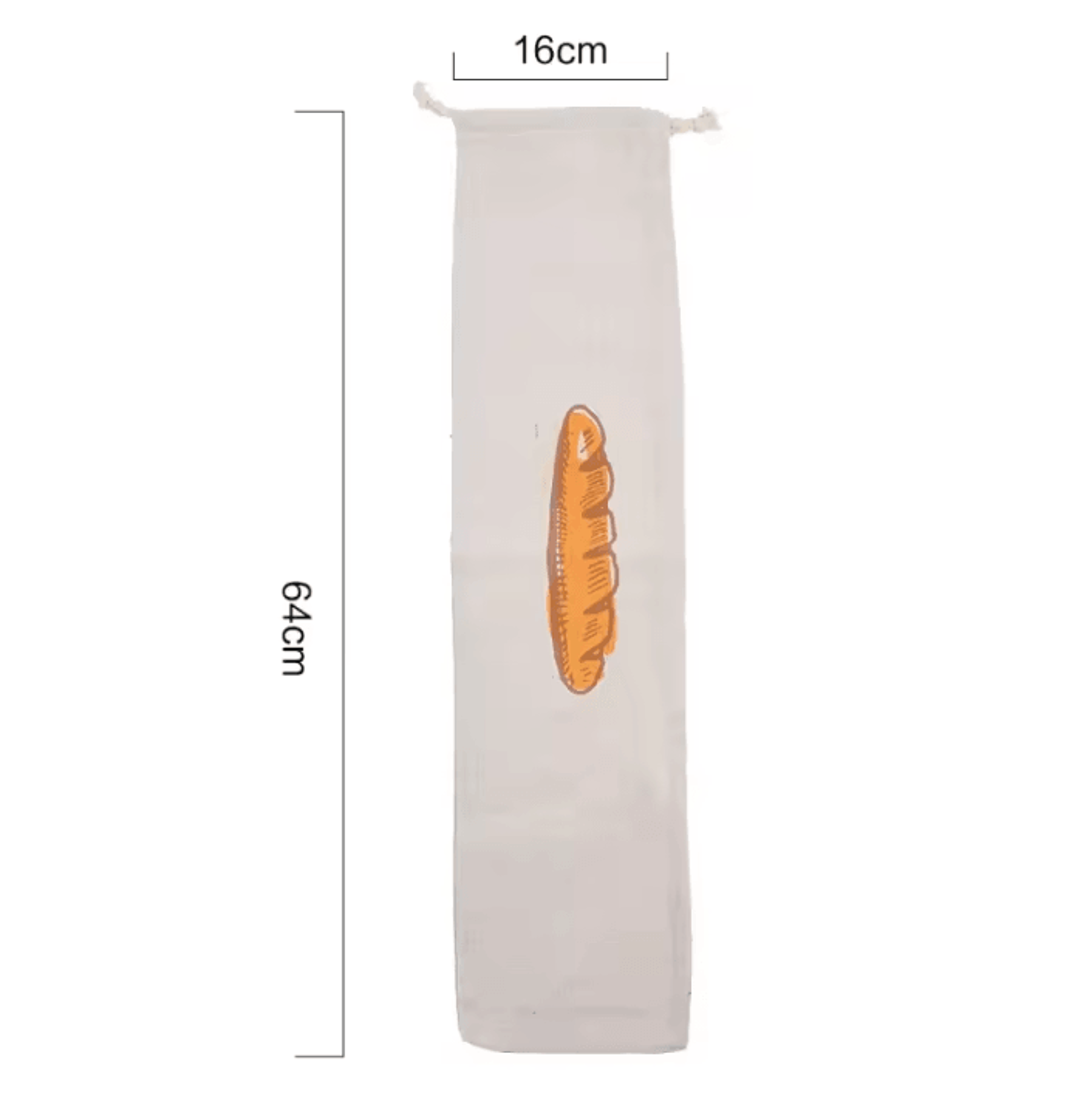 Reusable Linen Bread Storage Bag For Baguettes Toast  Fresh Baked Goods 5