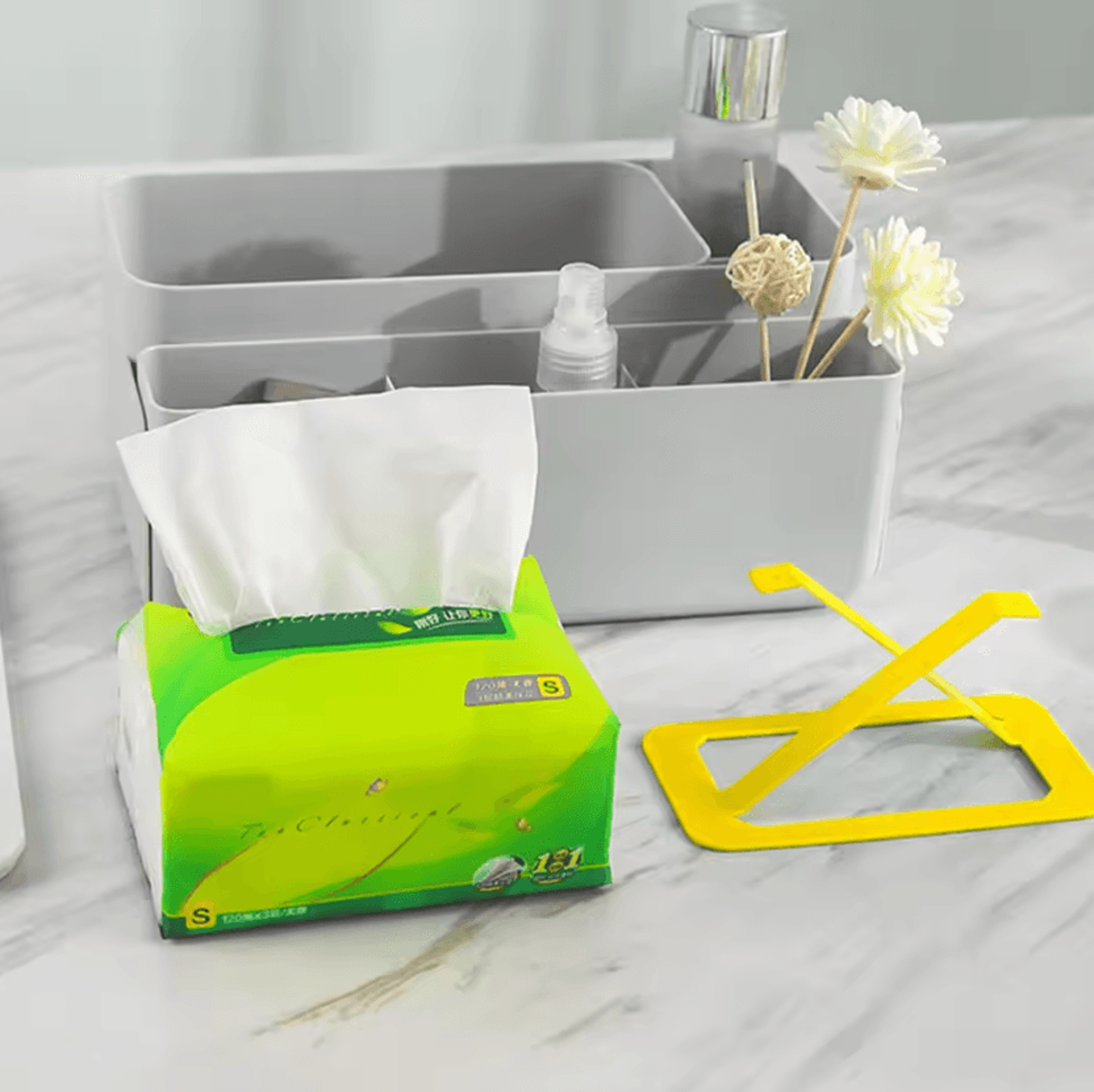 Automatic Tissue Box Spring Support Holders  2PCS Tissue Lift Brackets 2
