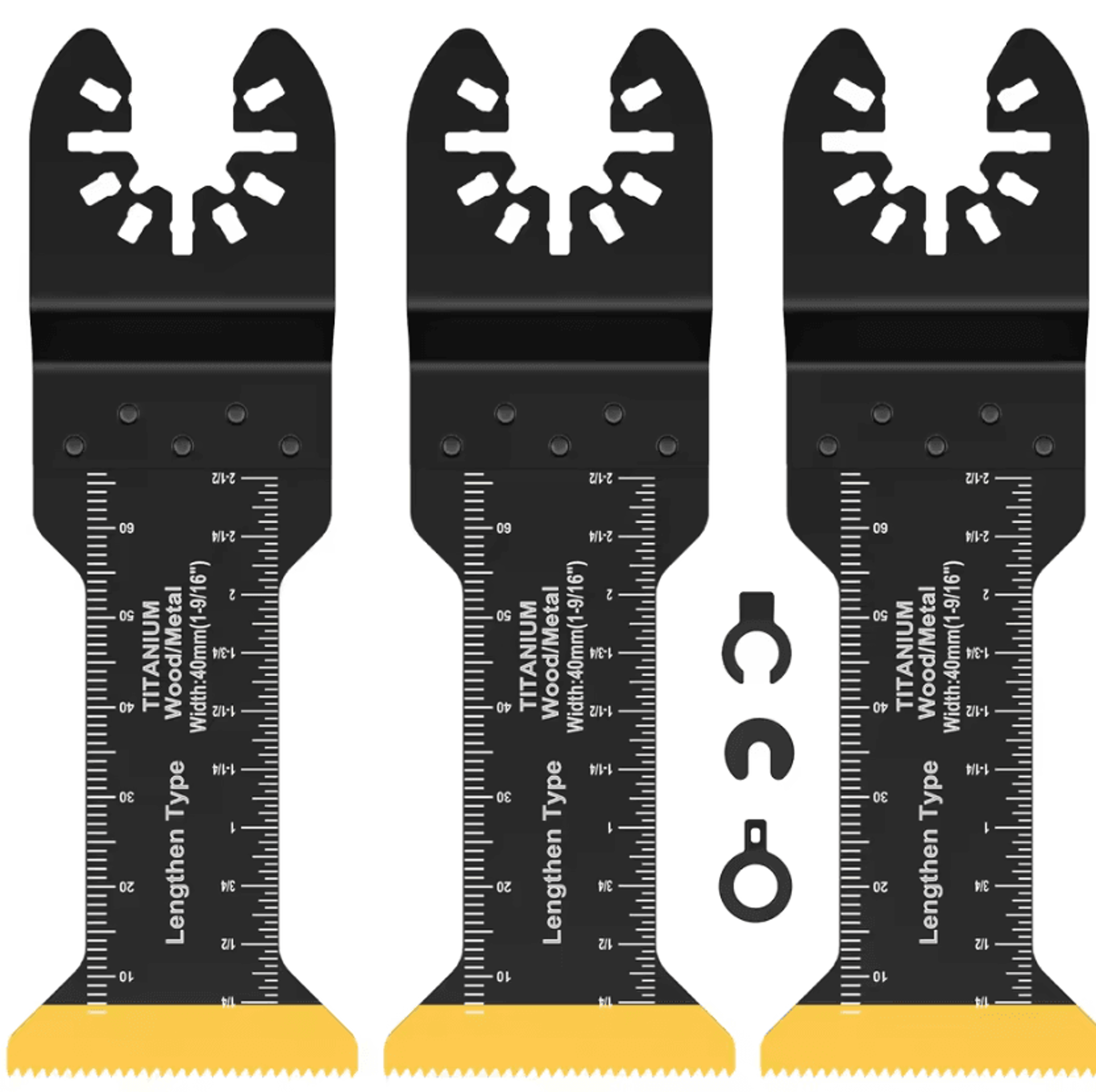 Professional Oscillating Saw Blades Titanium BiMetal Multi Tool Blade Set 3 Pieces 5