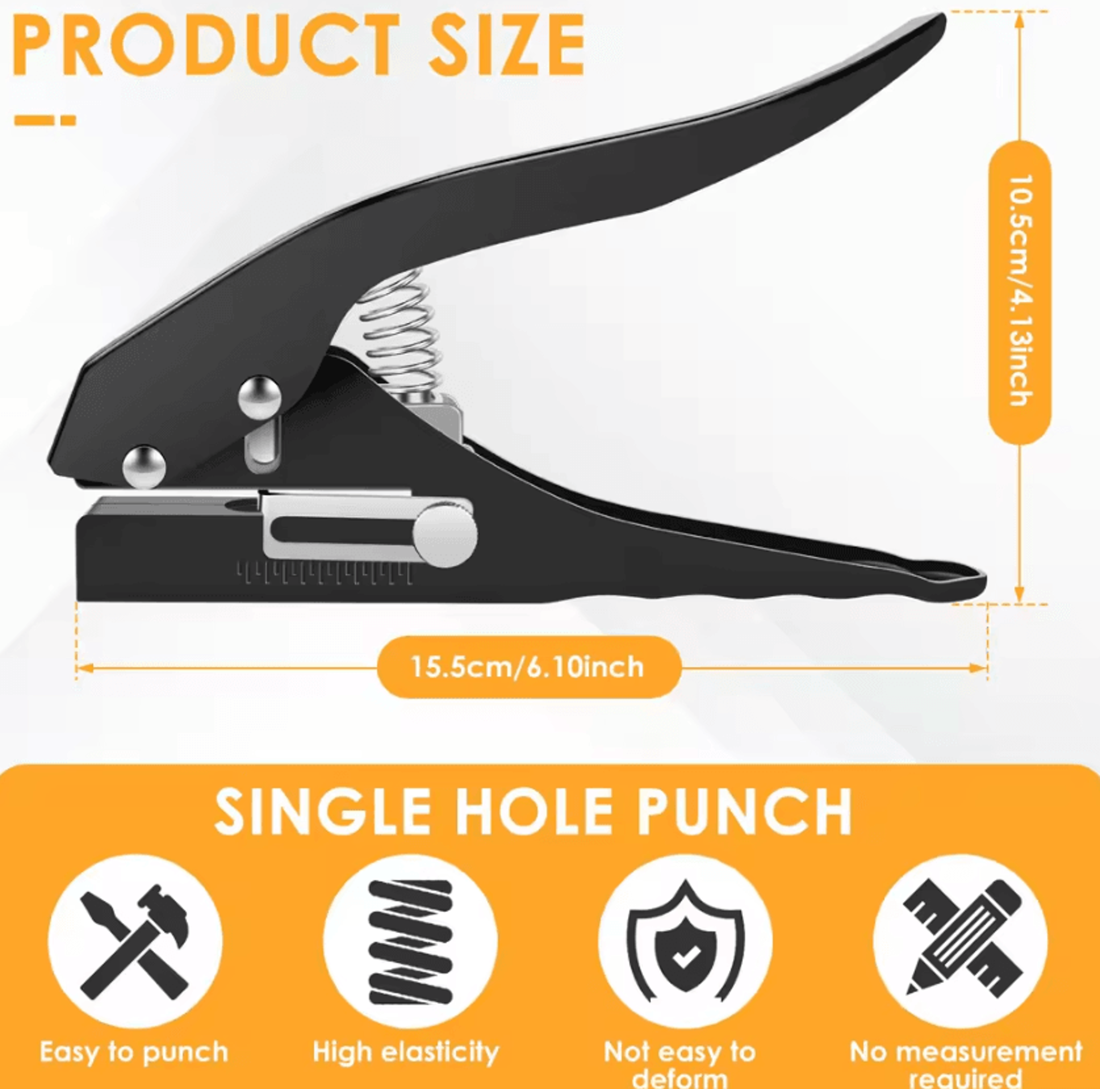 Precision Single Hole Punch 15mm Round Paper Punch For Crafts Tags  DIY Projects 1