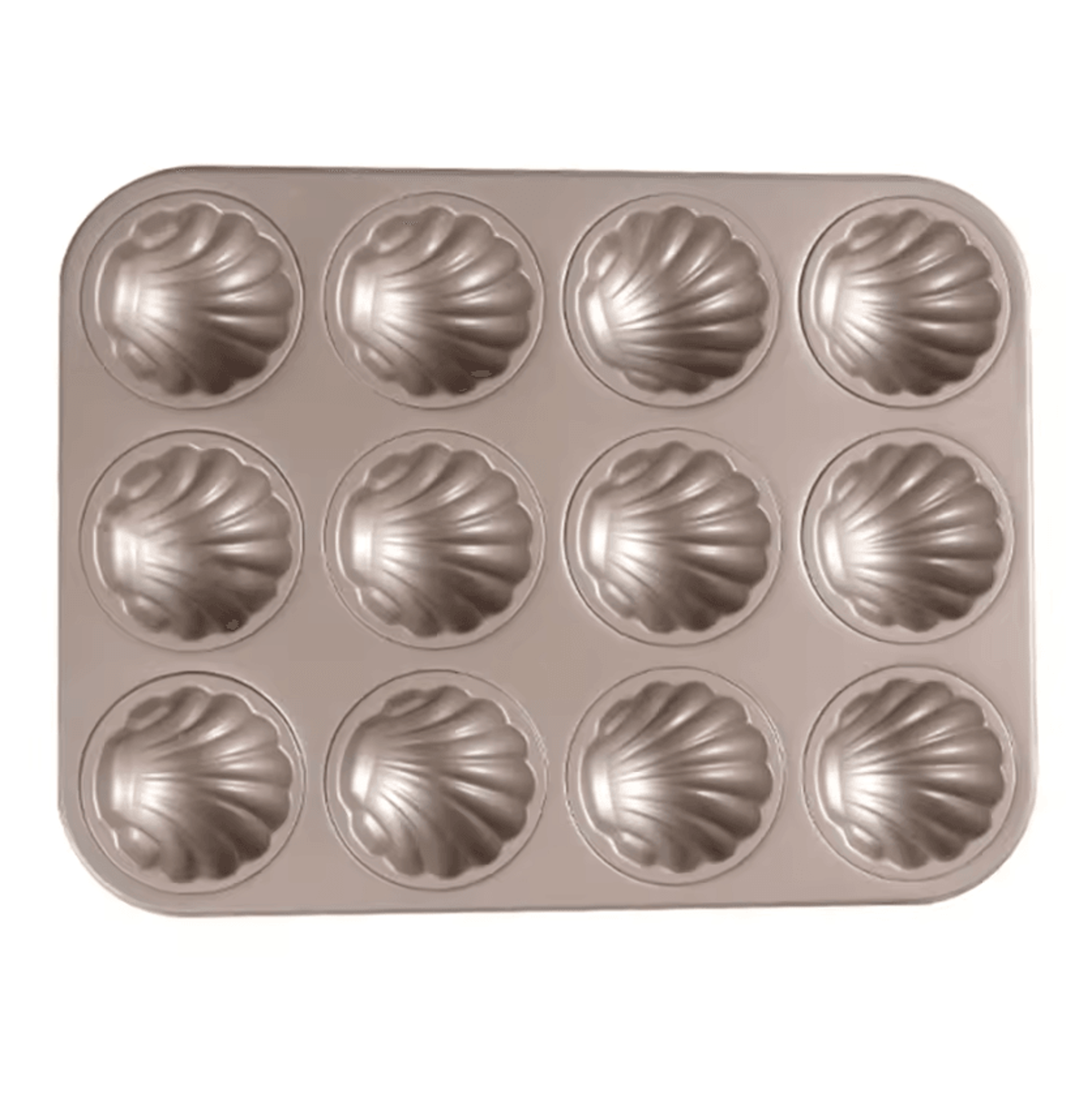 9 Cavity Madeleine Baking Pan Non Stick Carbon Steel Shell Cake Mold 3