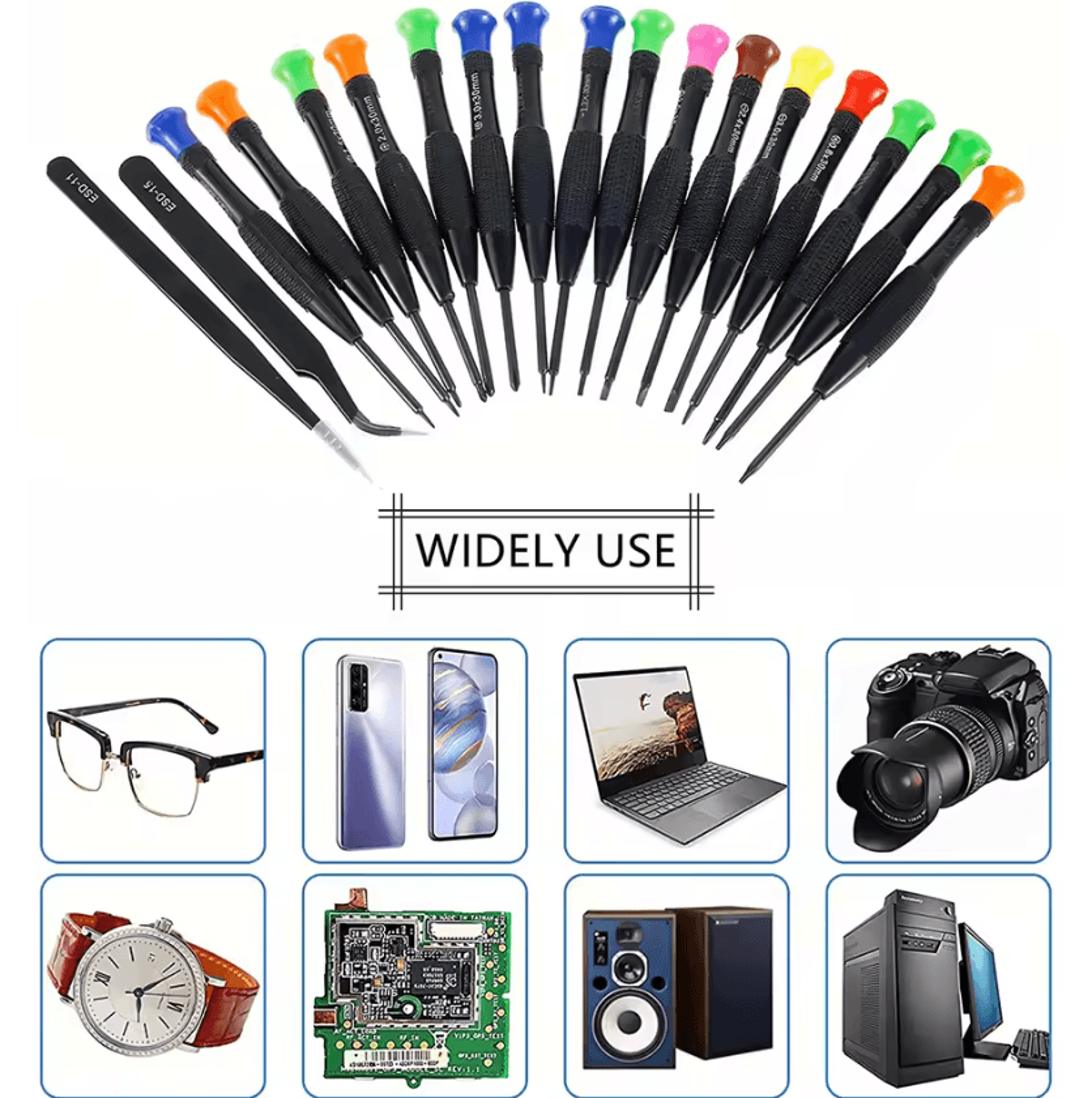 Magnetic Precision Screwdriver Set Mini Repair Tool Kit For Phones Watches Eyeglasses And Electroni 2