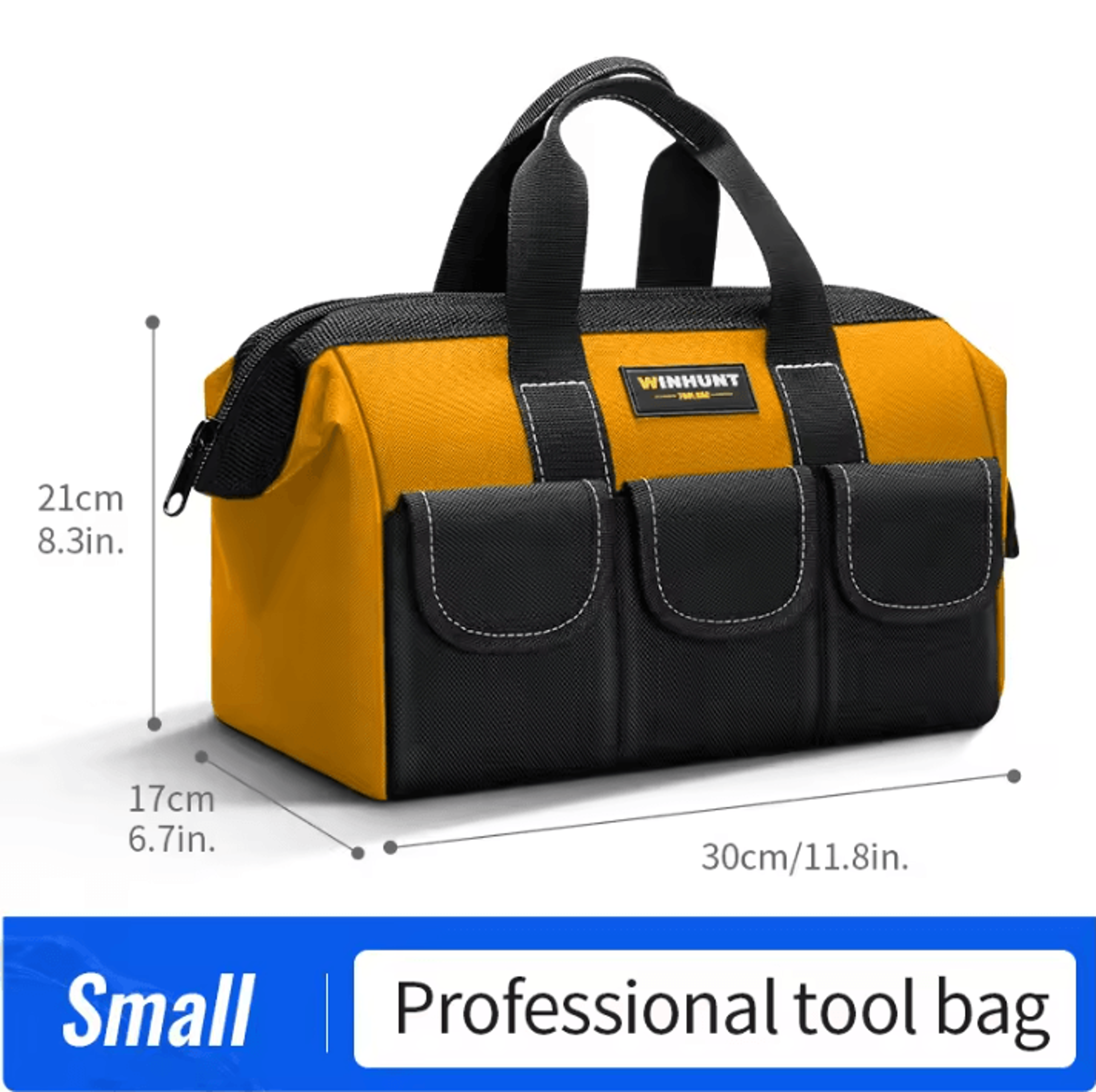 Heavy Duty Wide Mouth Tool Bag With Multi Pocket Storage For Electricians Carpenters And Mechanics 4
