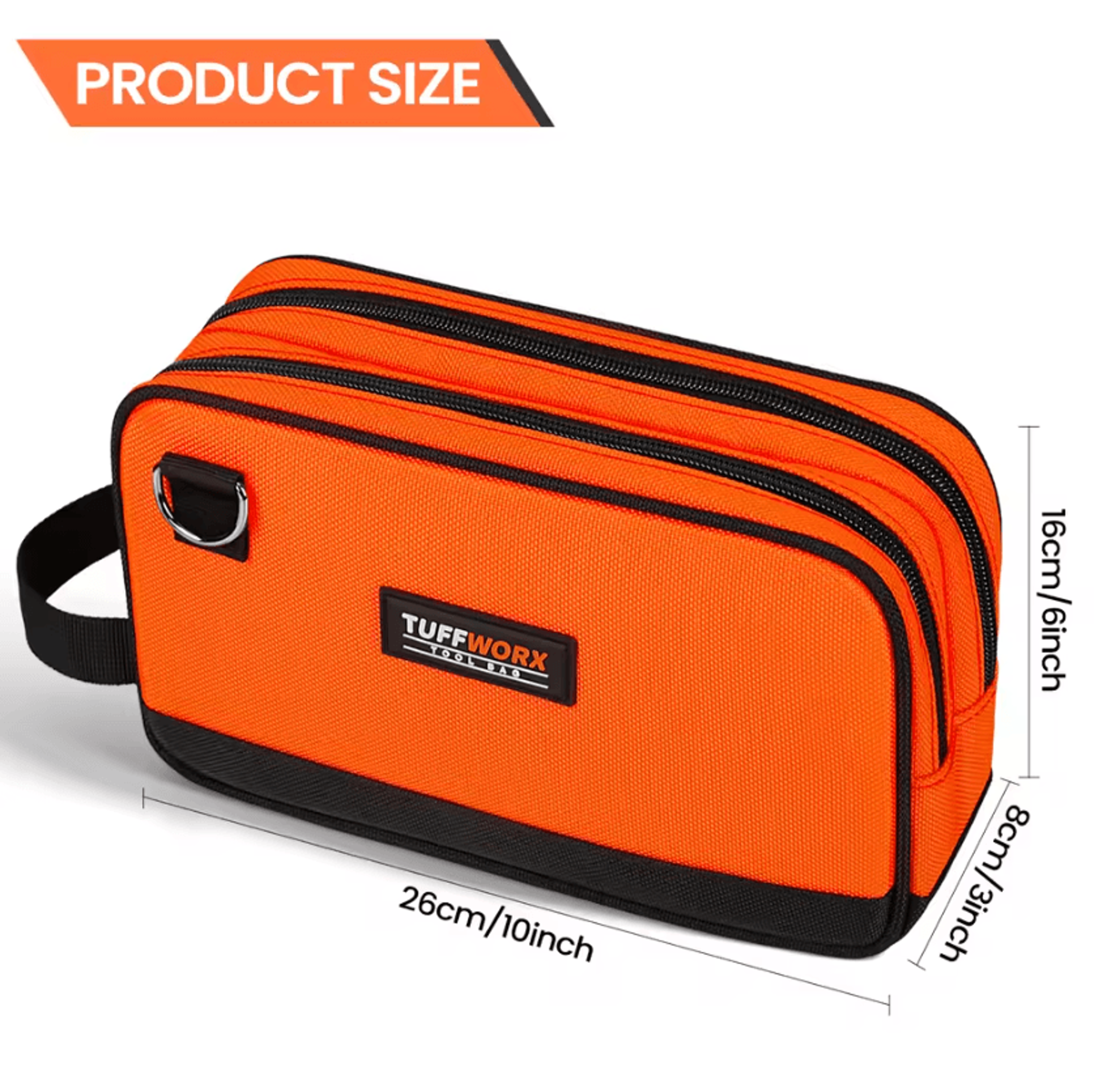 Compact Double Zip Tool Pouch For Organized Tool Storage 5