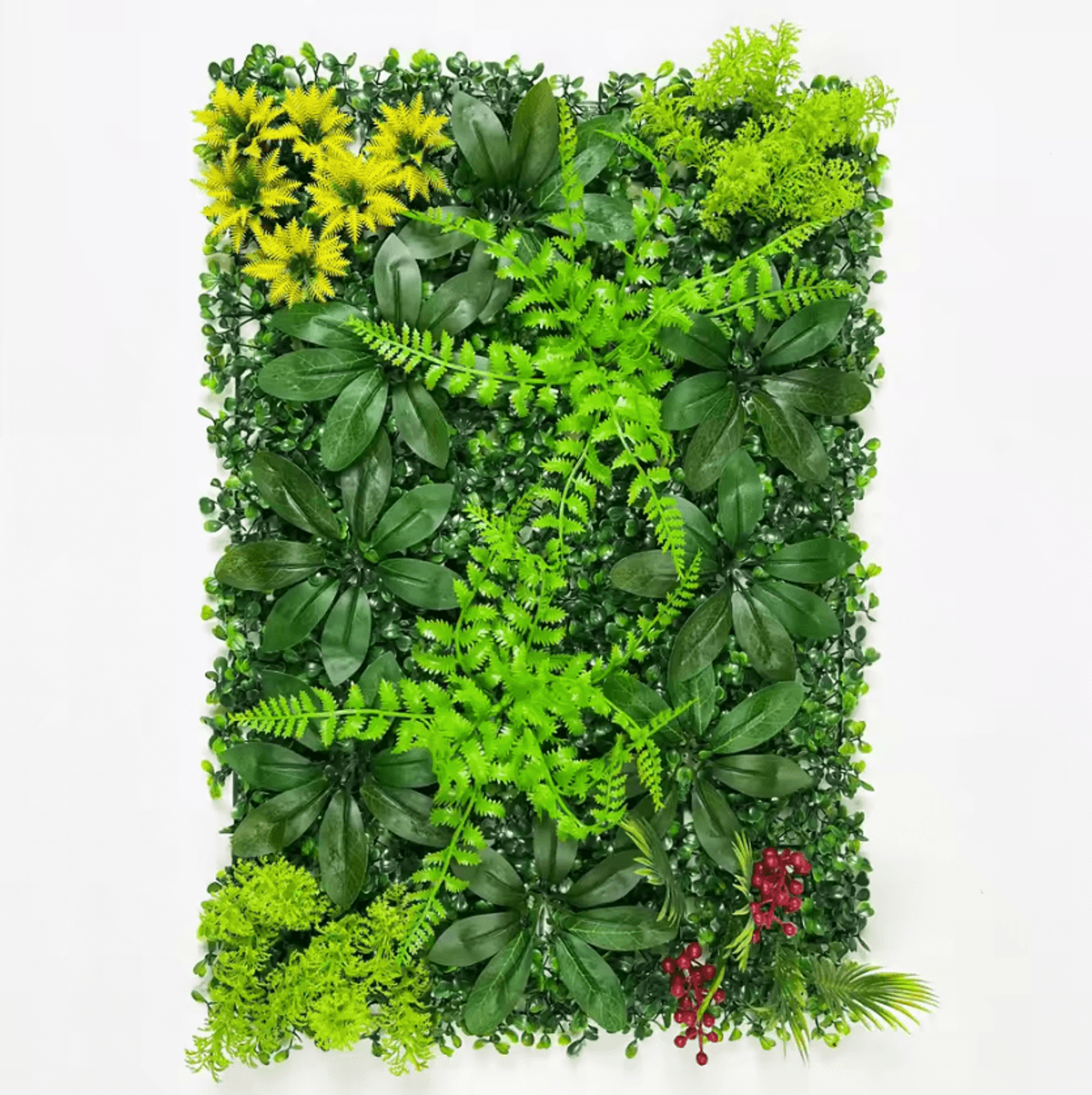 Artificial Boxwood Hedge Wall Panel With Flowers Artificial Privacy Fence Green Wall Decor For Indo 5