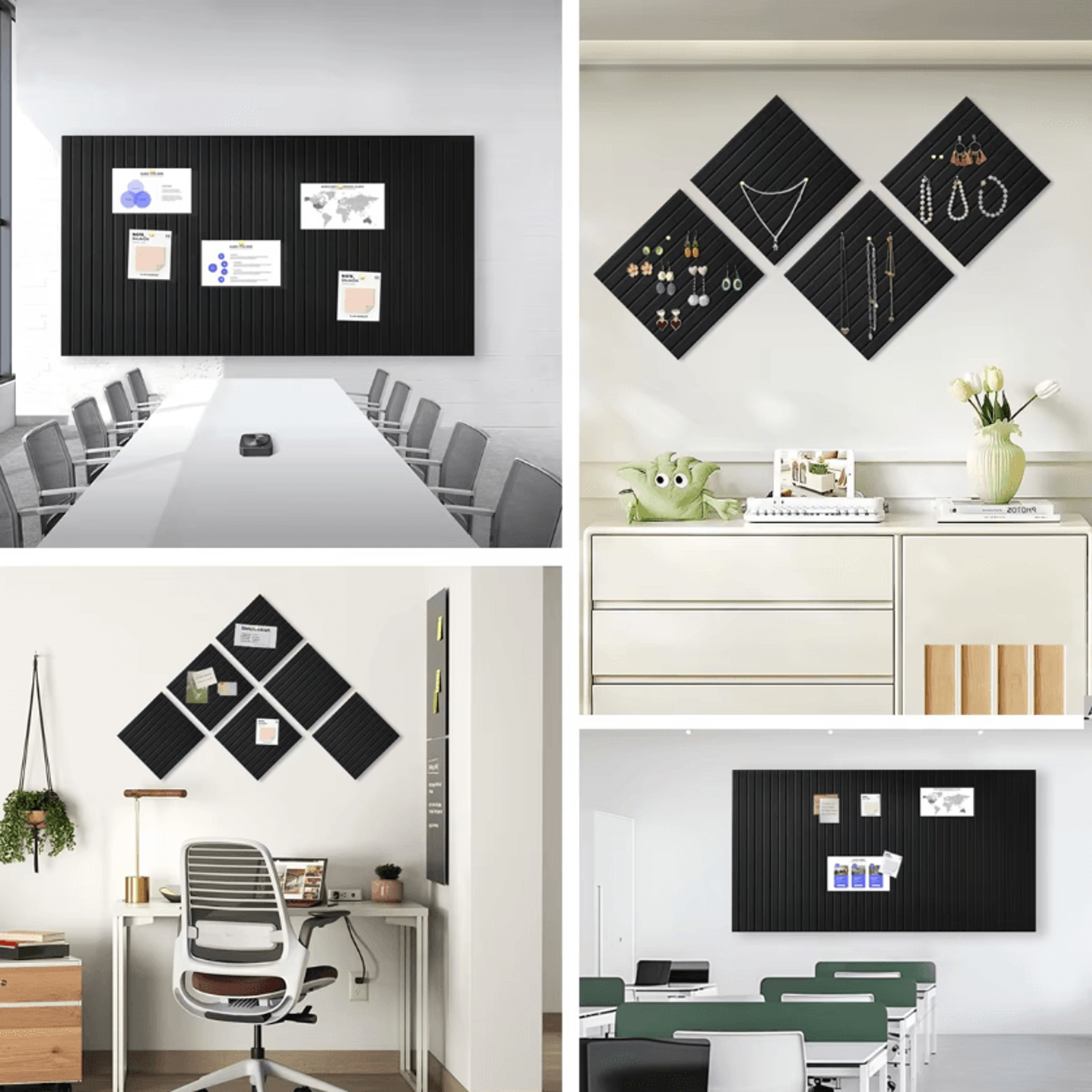Large Cork Board Felt Bulletin Board Tiles For Office Wall And Home Organization 3