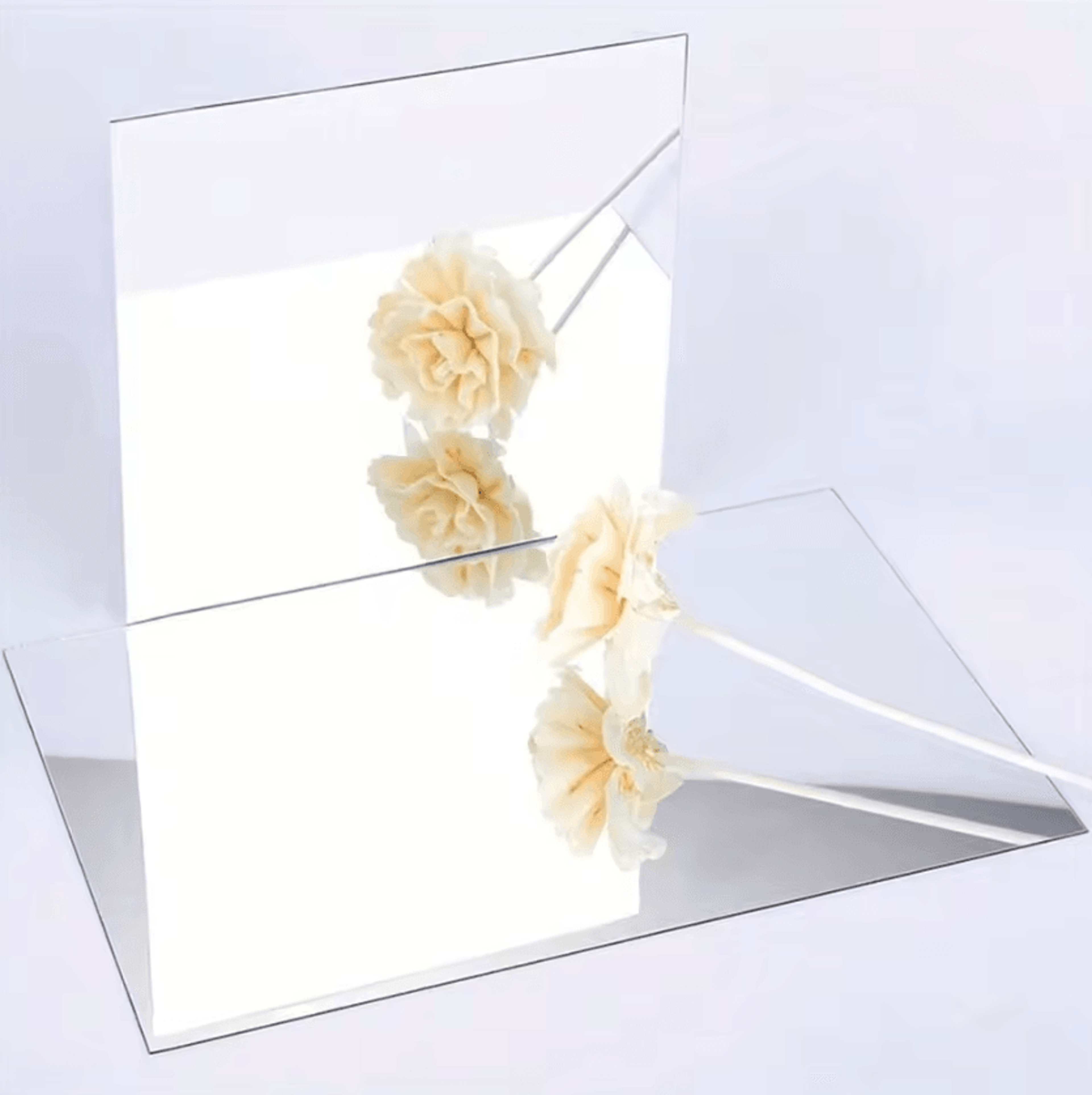Self Adhesive Acrylic Mirror Wall Stickers Flexible Decorative Mirror Tiles For Home Decor 2