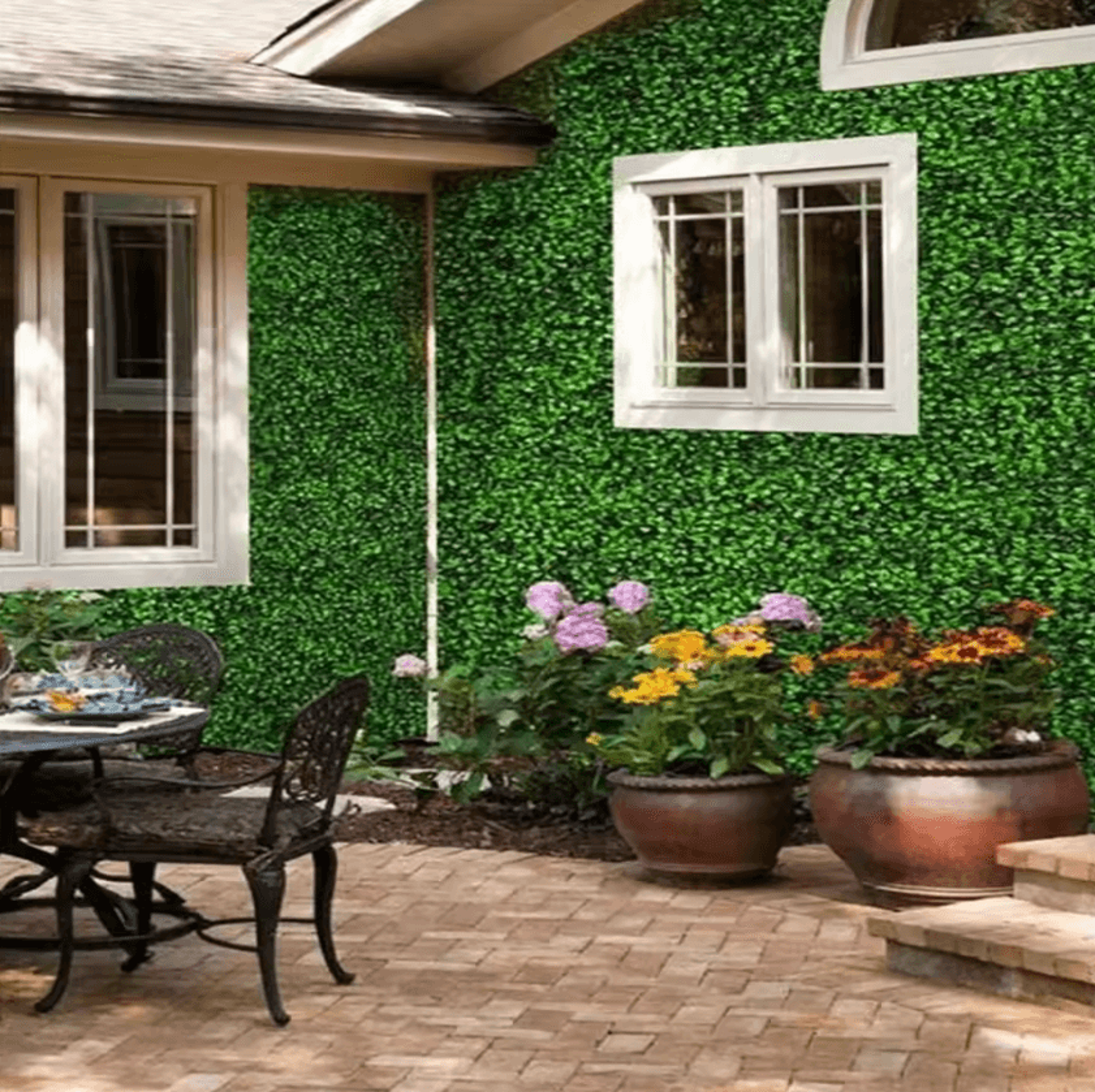 Artificial Grass Wall Panel Privacy Fence For Indoor And Outdoor Decor 4