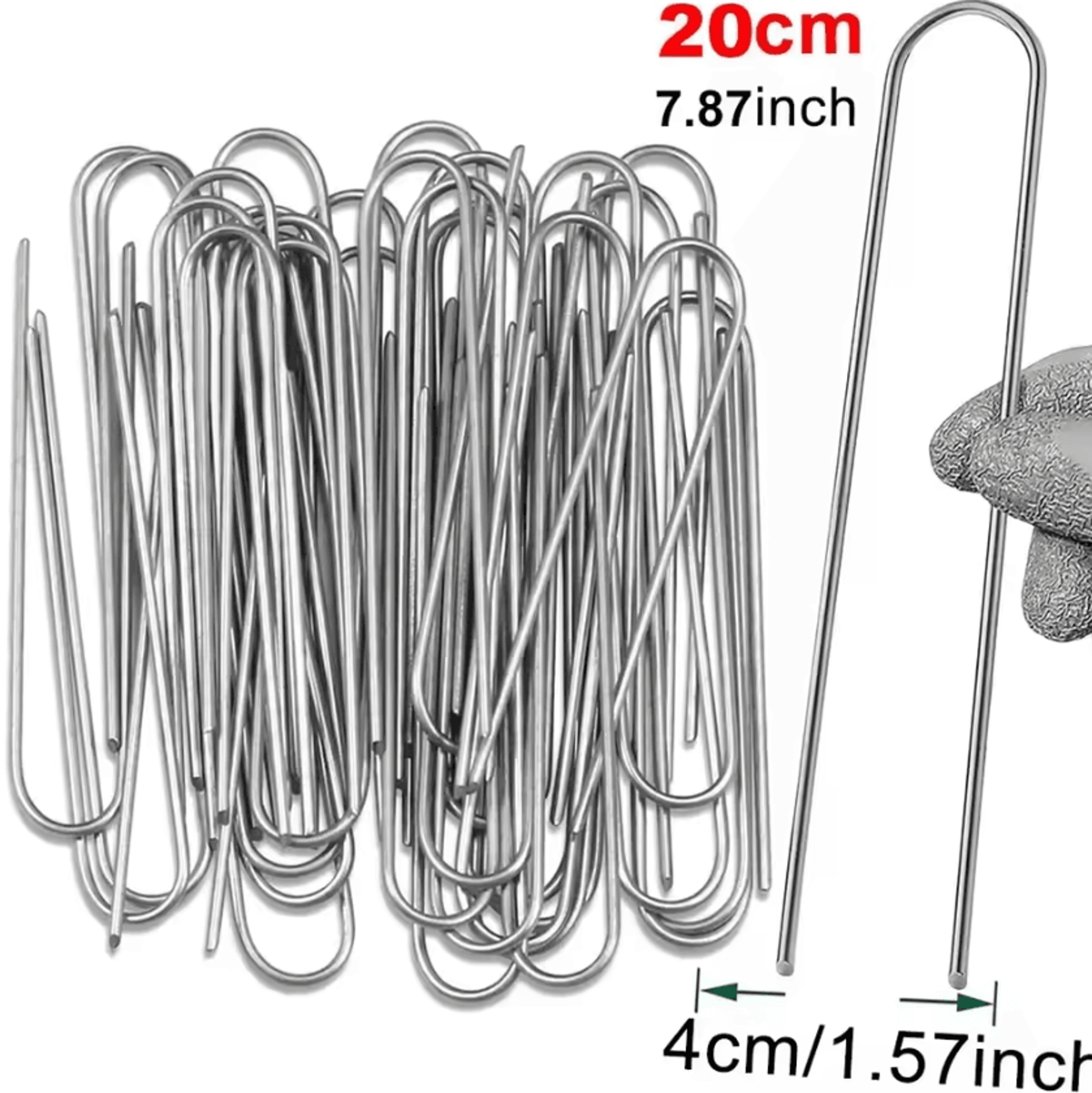 Heavy Duty U Shape Garden Staples For Landscape And Ground Anchoring 3