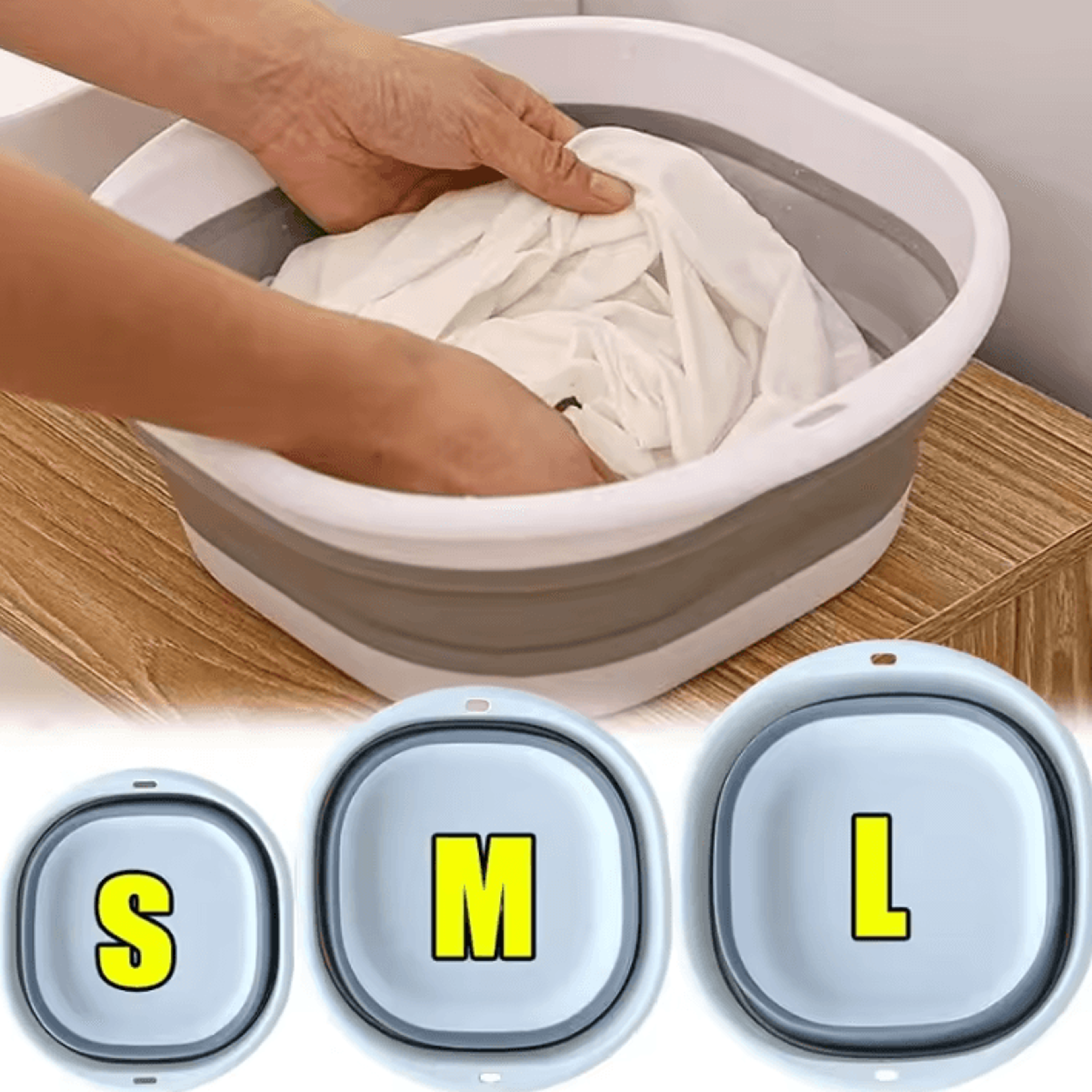 Foldable Silicone Foot Bath Basin For Travel And Home 0