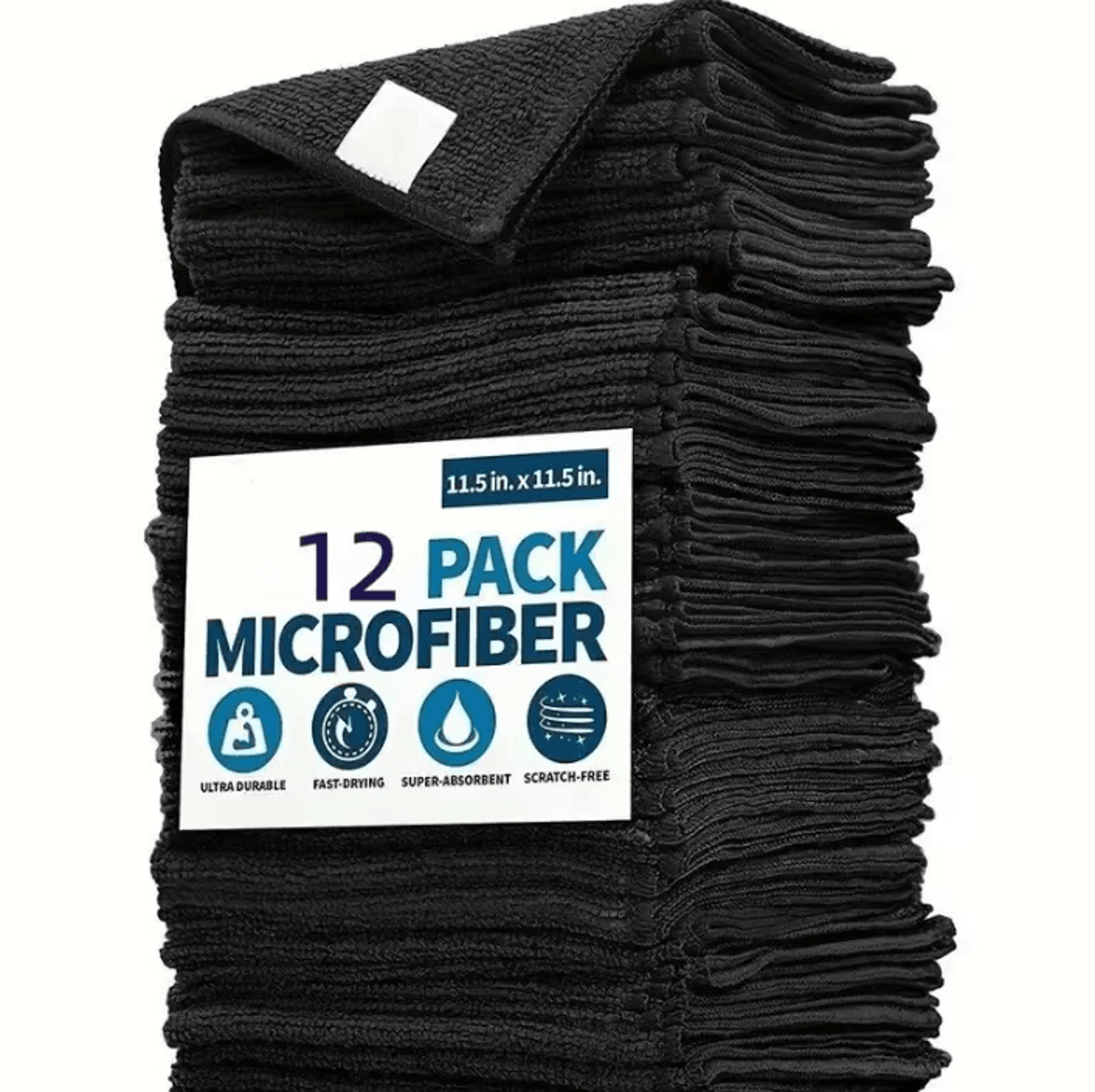 Thick Microfiber Cleaning Cloths Lint Free Reusable Towels For Car Glass And Home 1