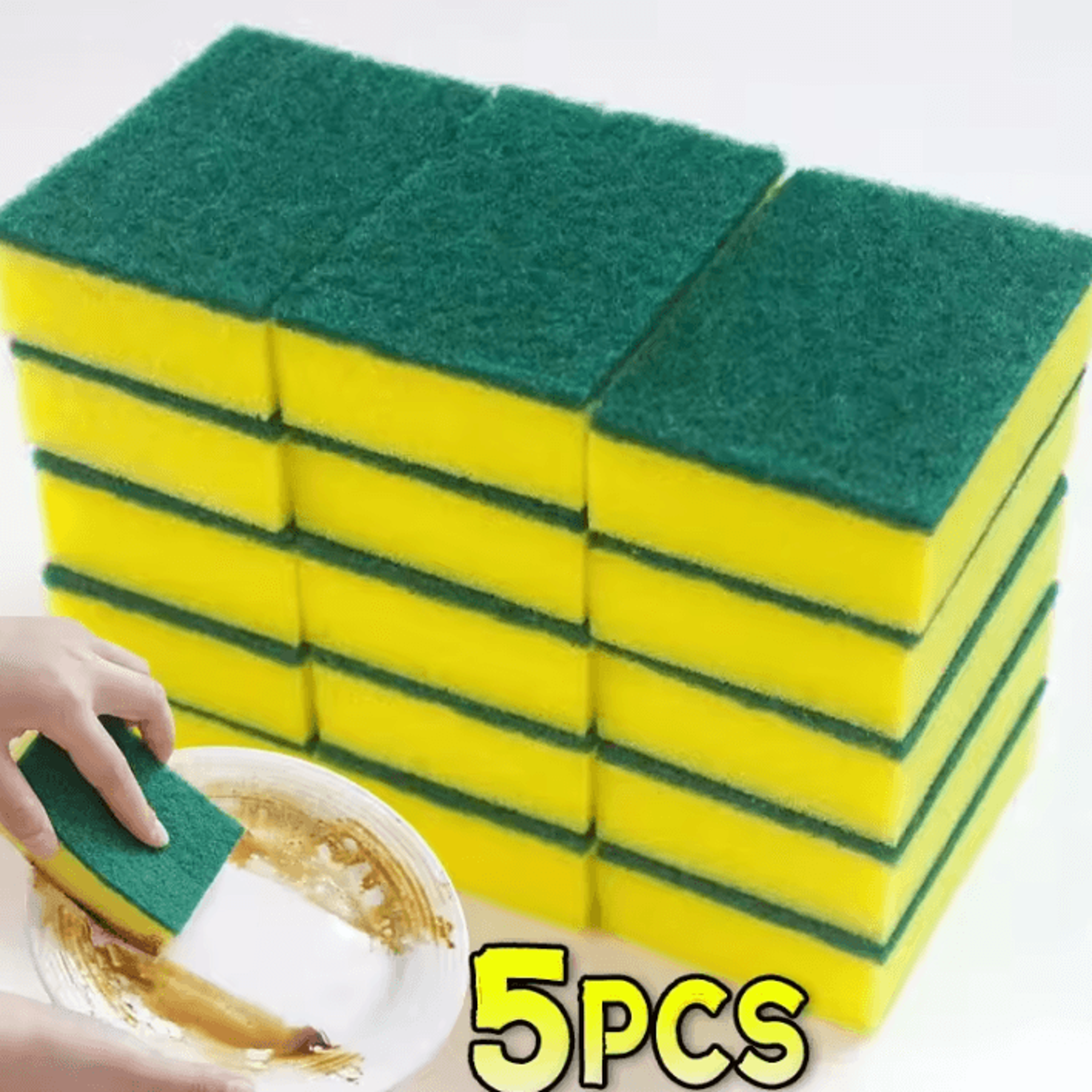 Soft Dishwashing Sponge Scrubber For Kitchen Cleaning And Non Scratch Dish Washing 4