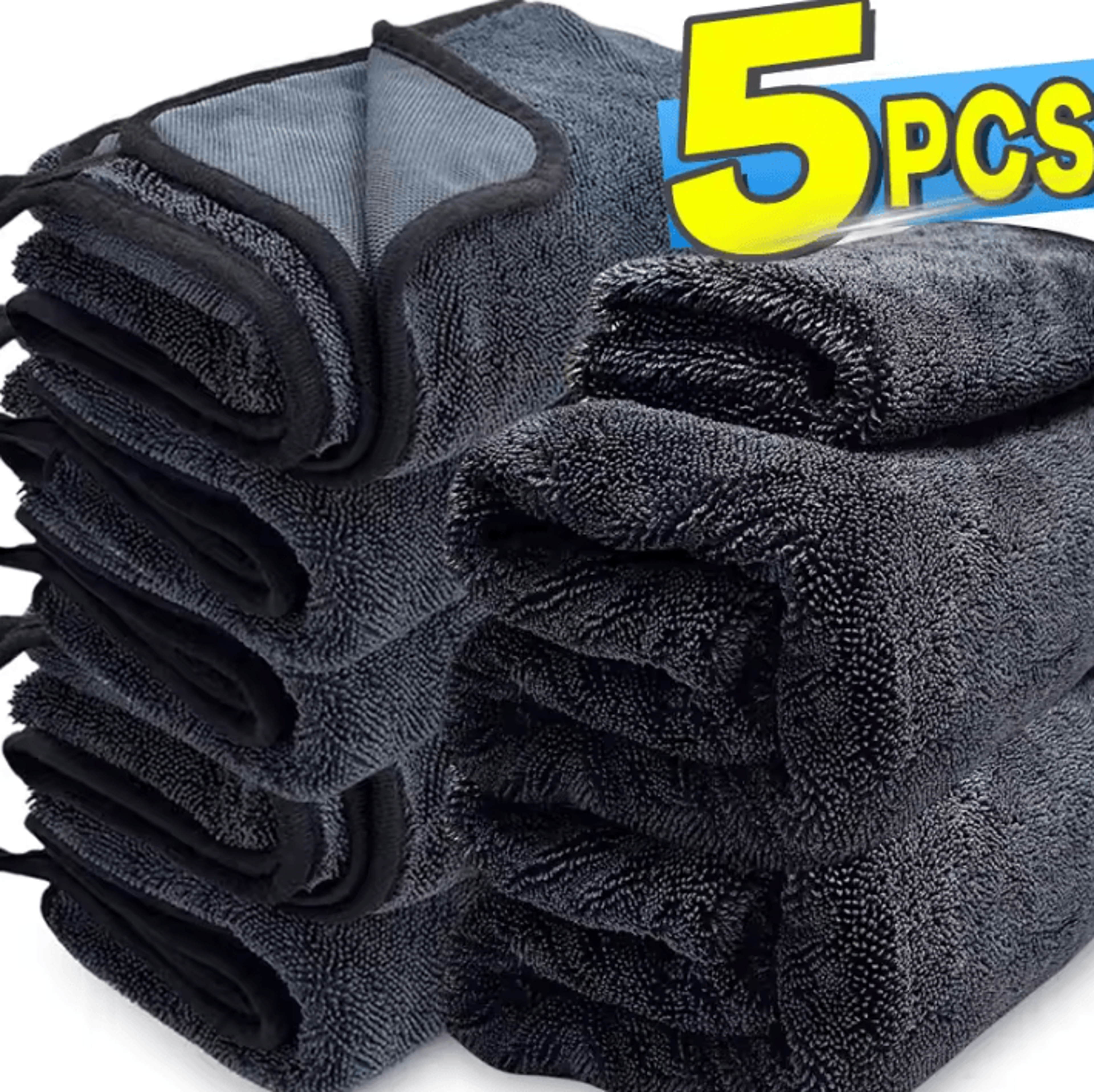 1200GSM Double Sided Microfiber Car Drying Towel Ultra Absorbent Car Detailing Cloth 0