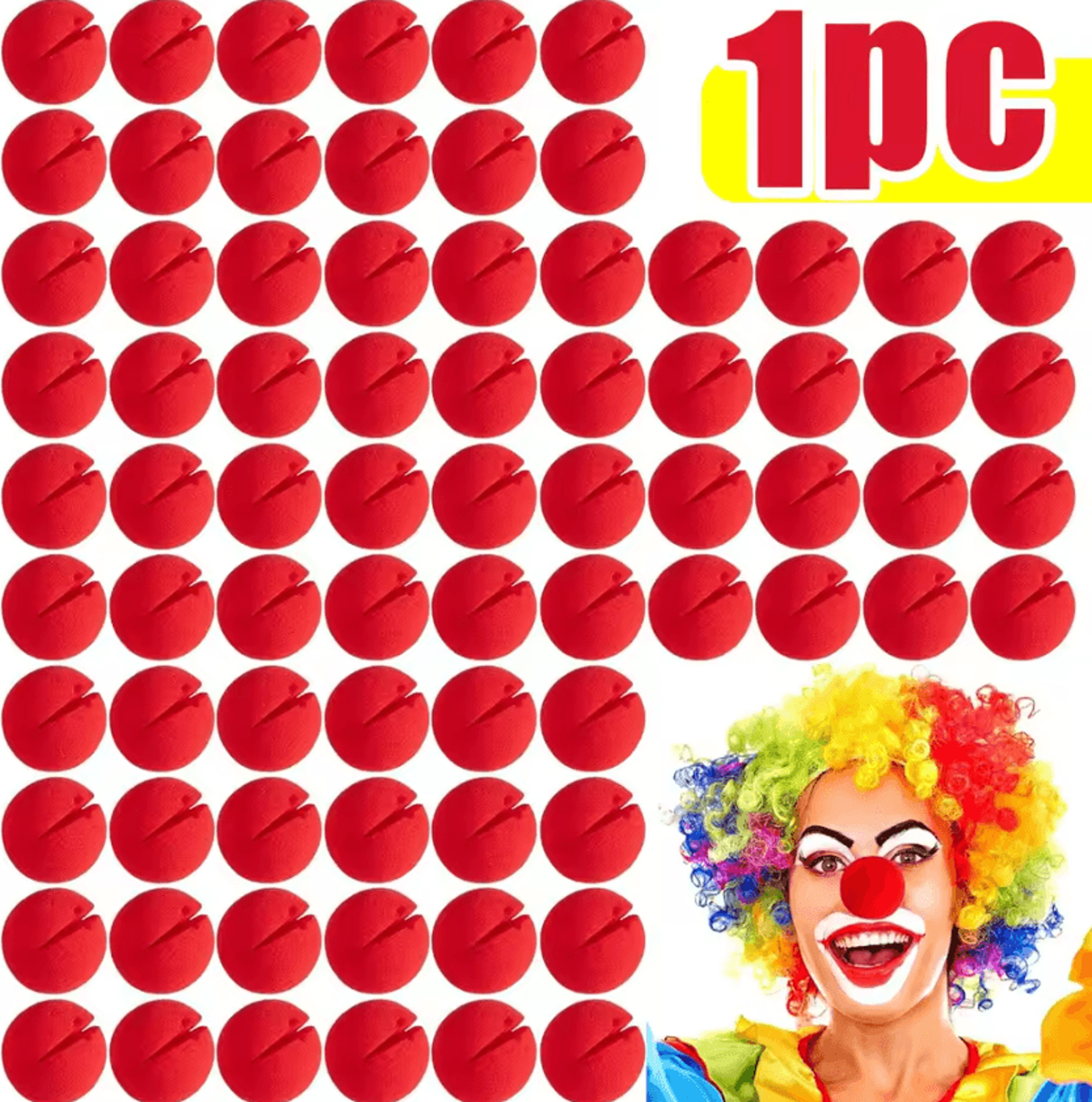 Red Foam Clown Nose Costume Prop Soft Sponge Nose For Cosplay Parties And Halloween 4