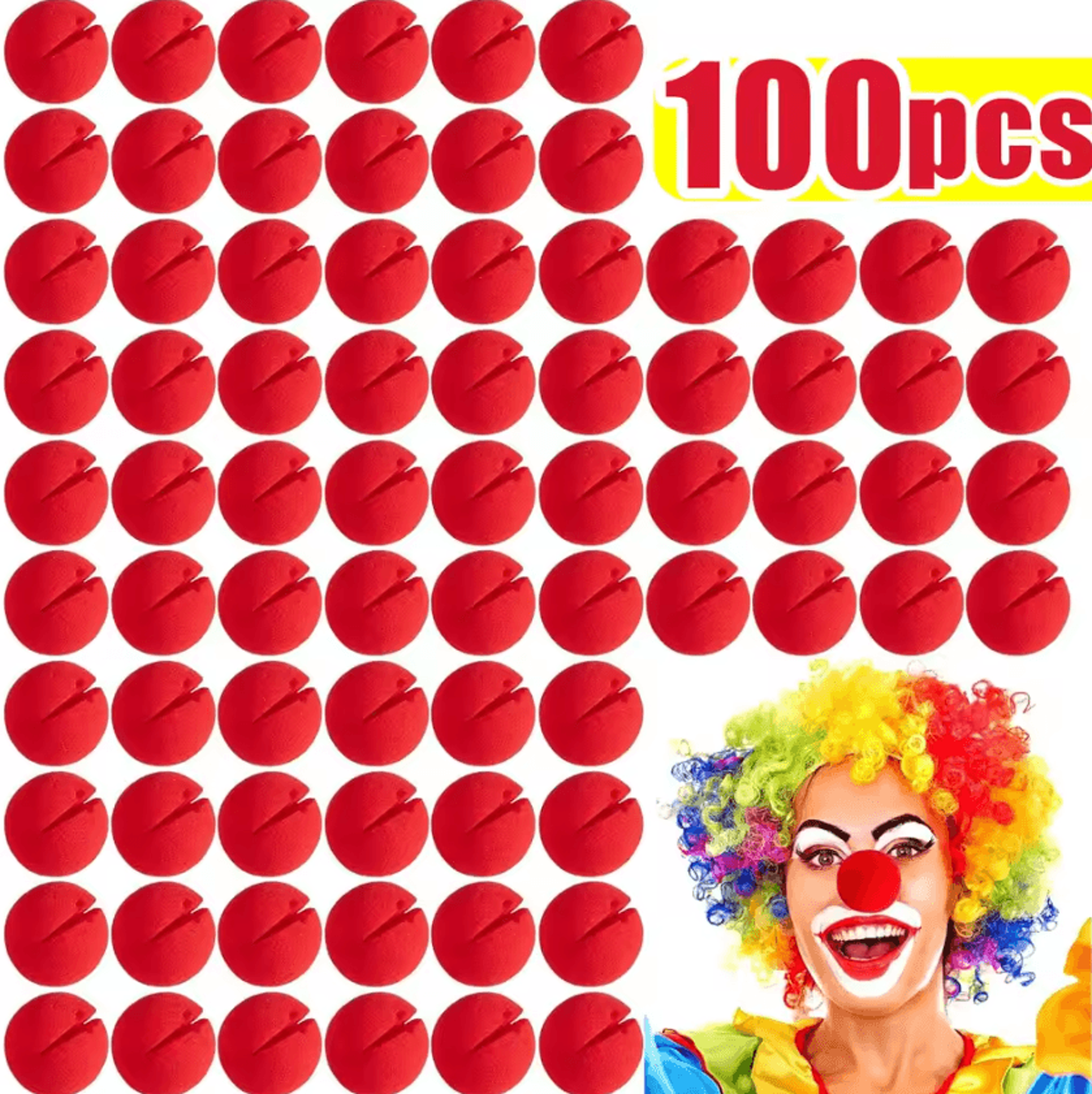 Red Foam Clown Nose Costume Prop Soft Sponge Nose For Cosplay Parties And Halloween 9
