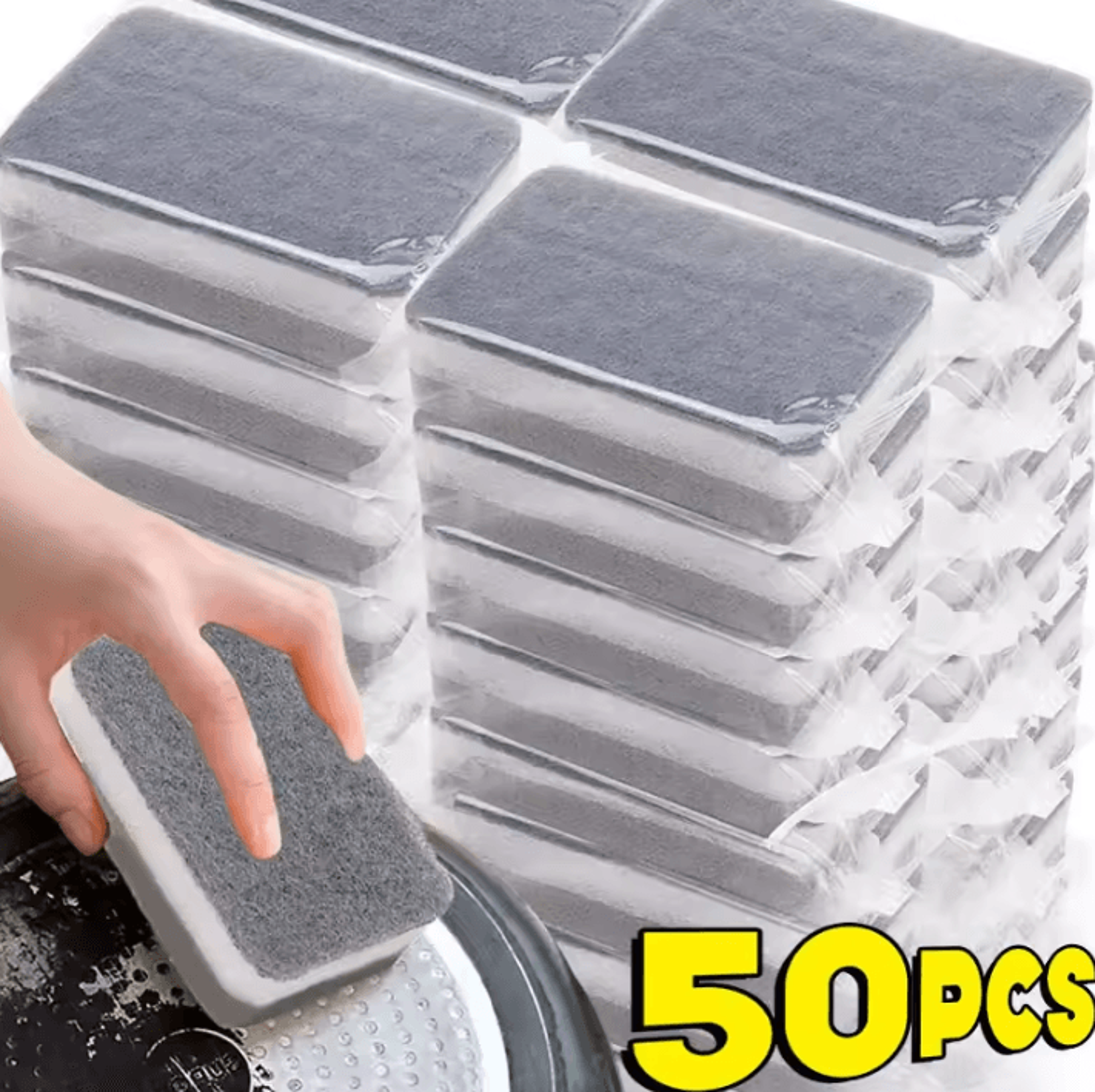 Double Sided Kitchen Cleaning Sponges Reusable Absorbent Scouring Pads For Dishes And Cookware 0