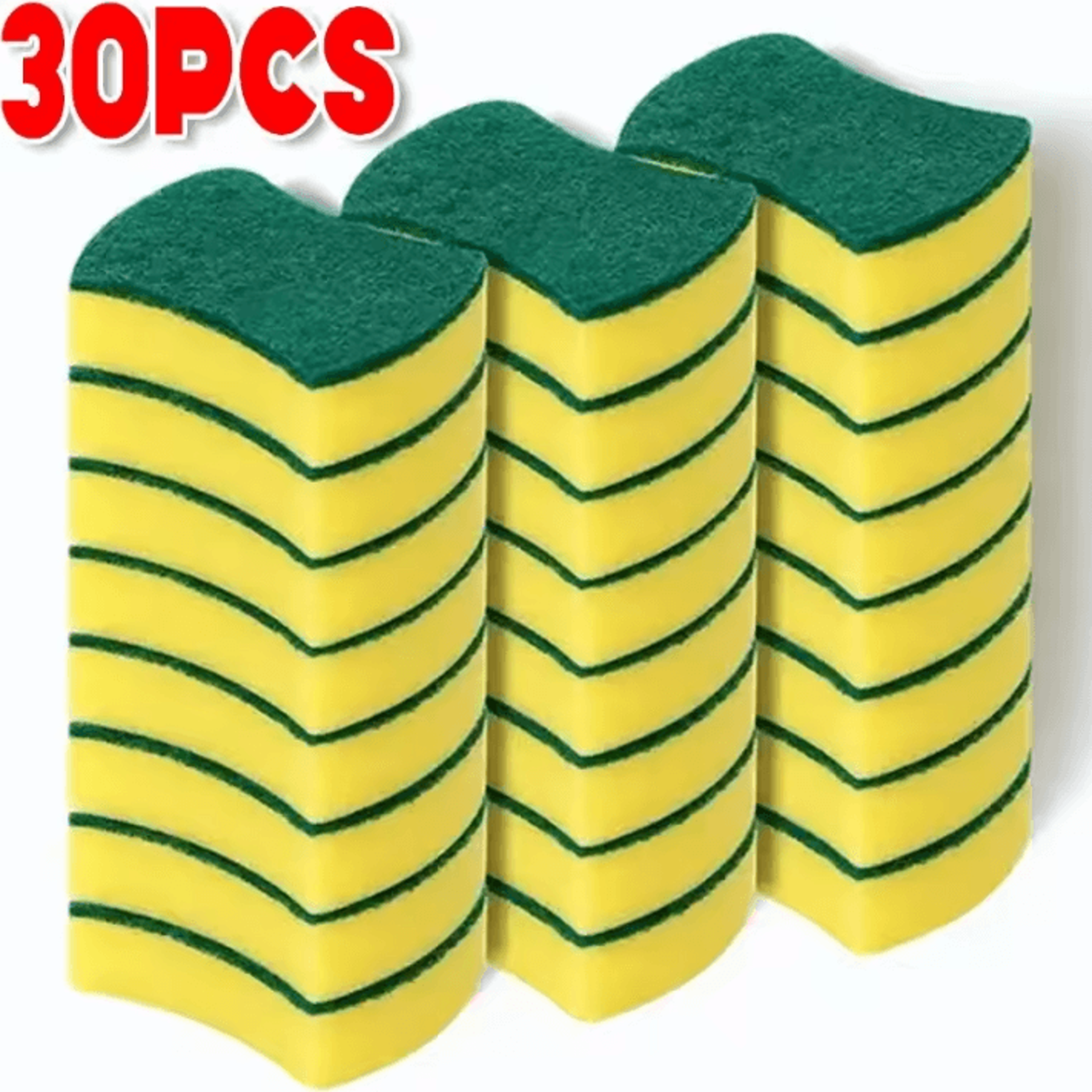 Kitchen Dishwashing Sponge Soft Absorbent Scrub Sponge For Pots Pans And Household Cleaning 6
