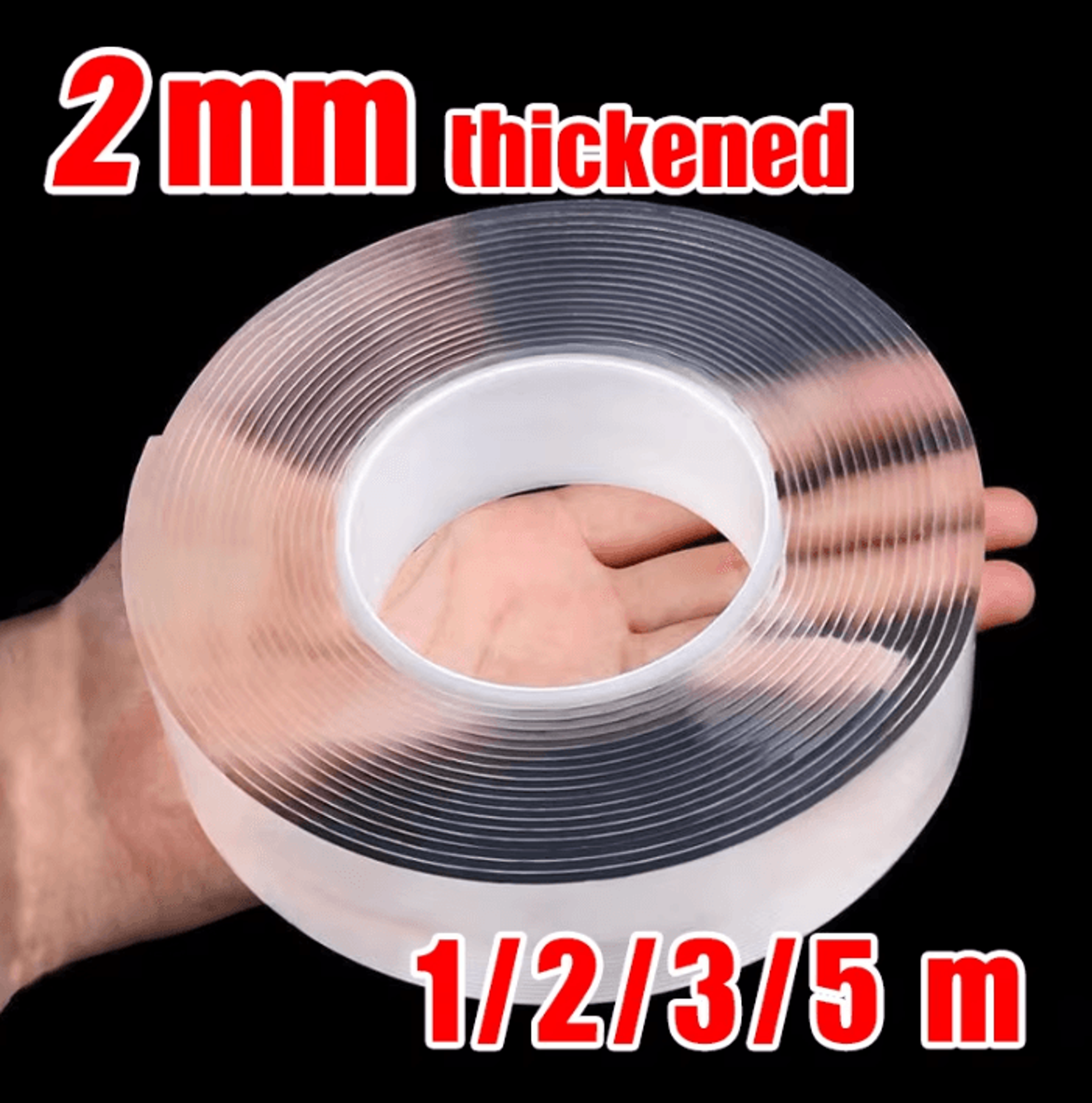 Transparent Nano Double Sided Tape Reusable Waterproof Mounting Tape For Home And Office 0