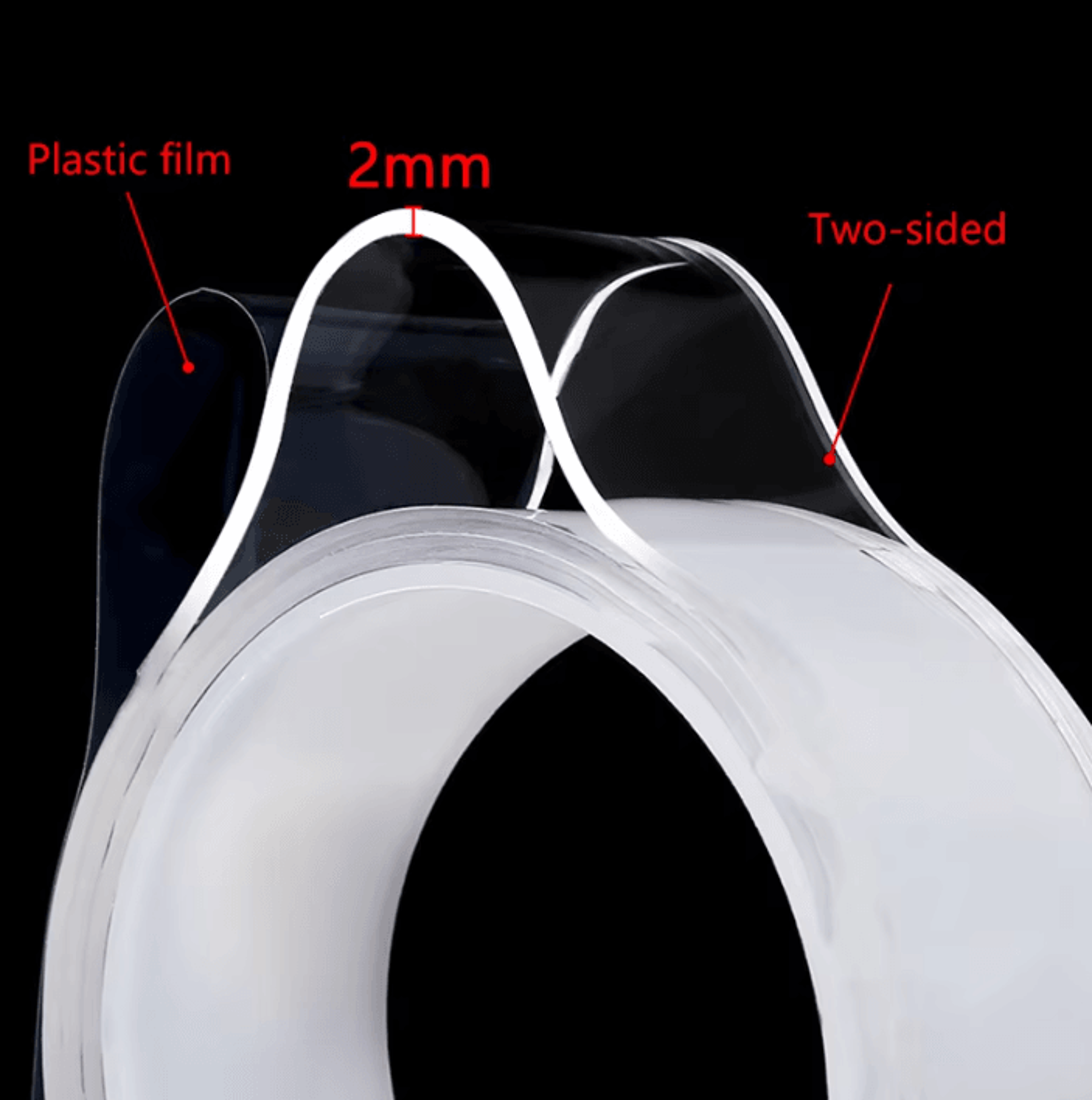 Transparent Nano Double Sided Tape Reusable Waterproof Mounting Tape For Home And Office 1
