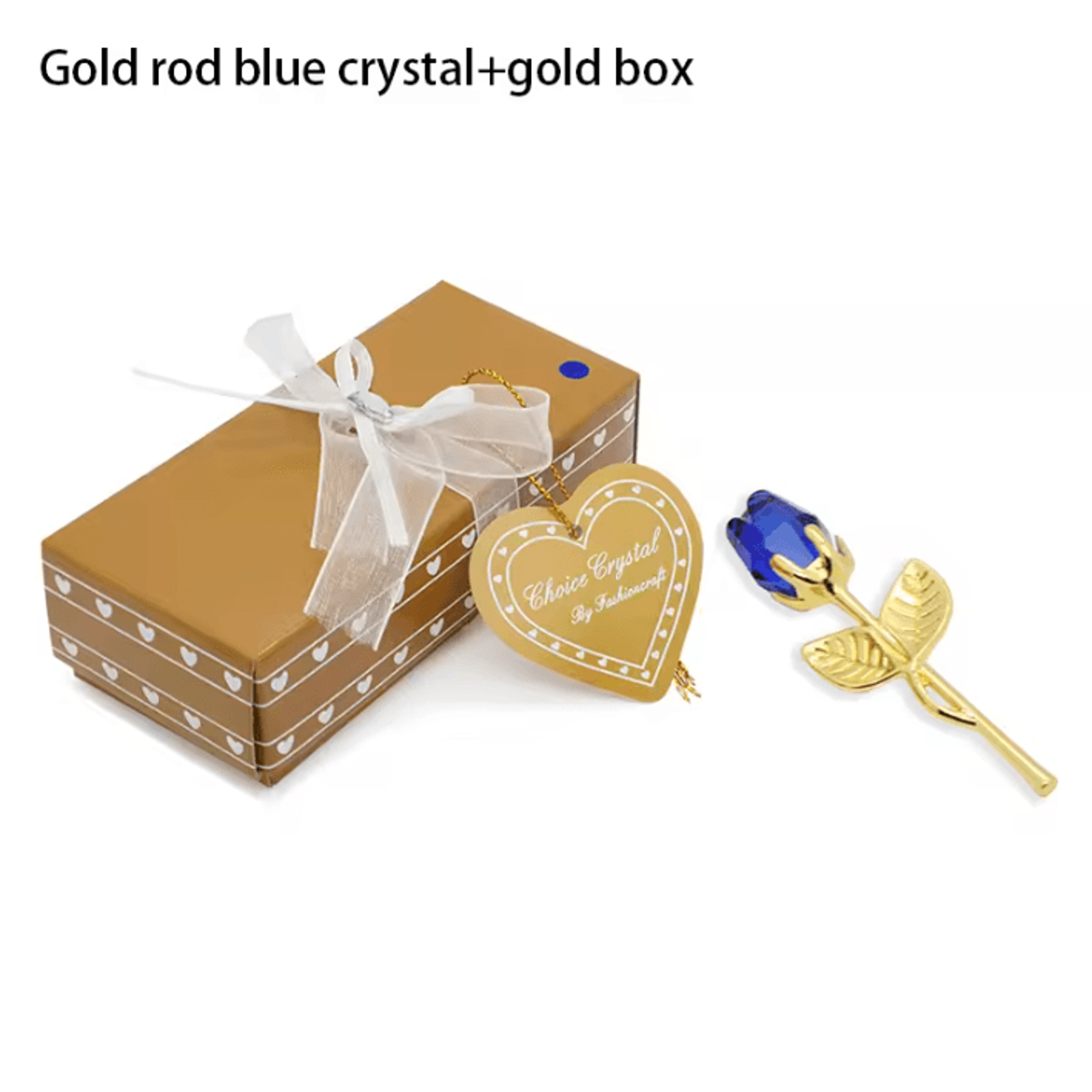 Crystal Rose Artificial Flower Gold And Silver Romantic Gift With Box For Wedding Valentine And Hom 10
