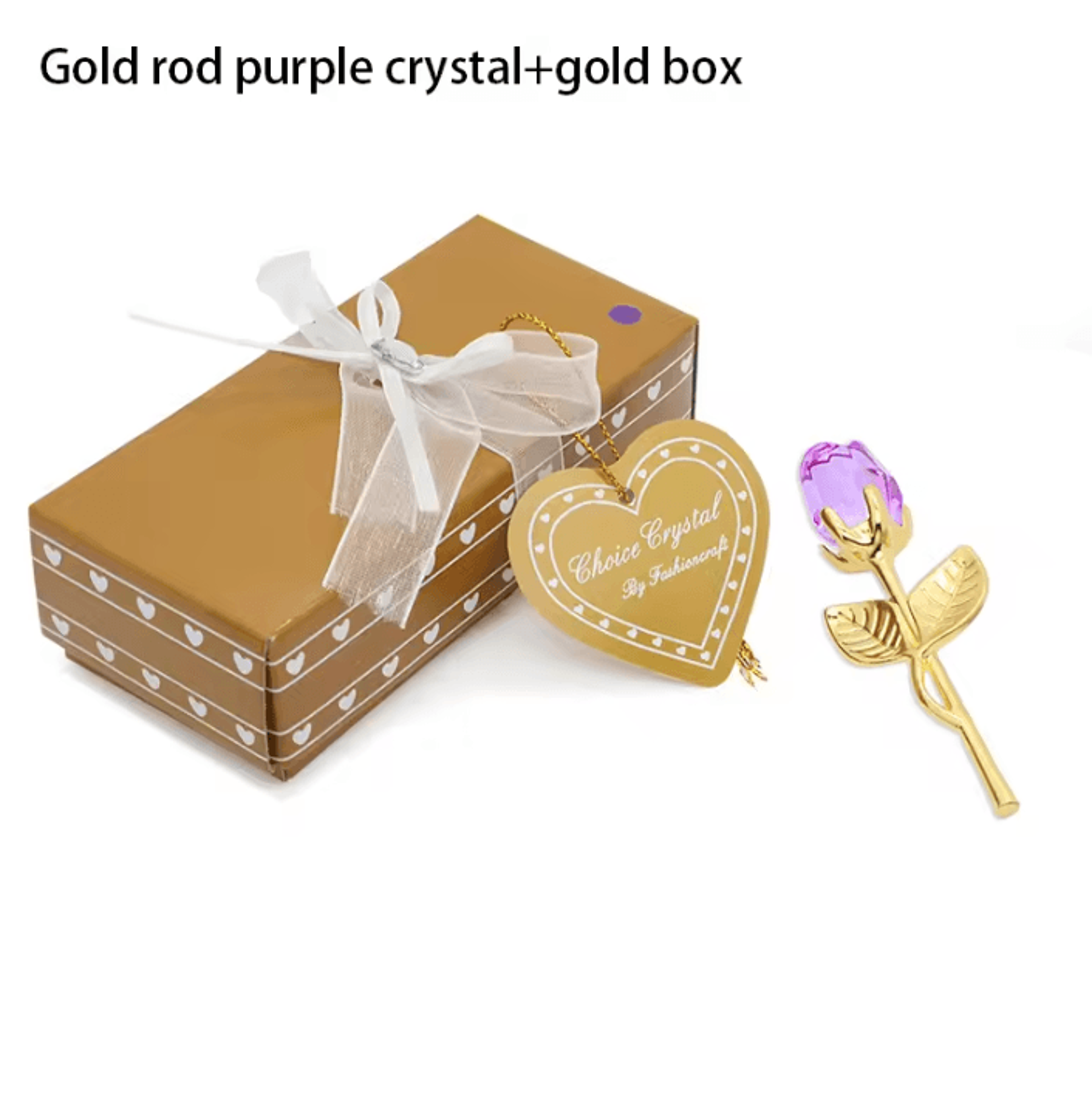 Crystal Rose Artificial Flower Gold And Silver Romantic Gift With Box For Wedding Valentine And Hom 11