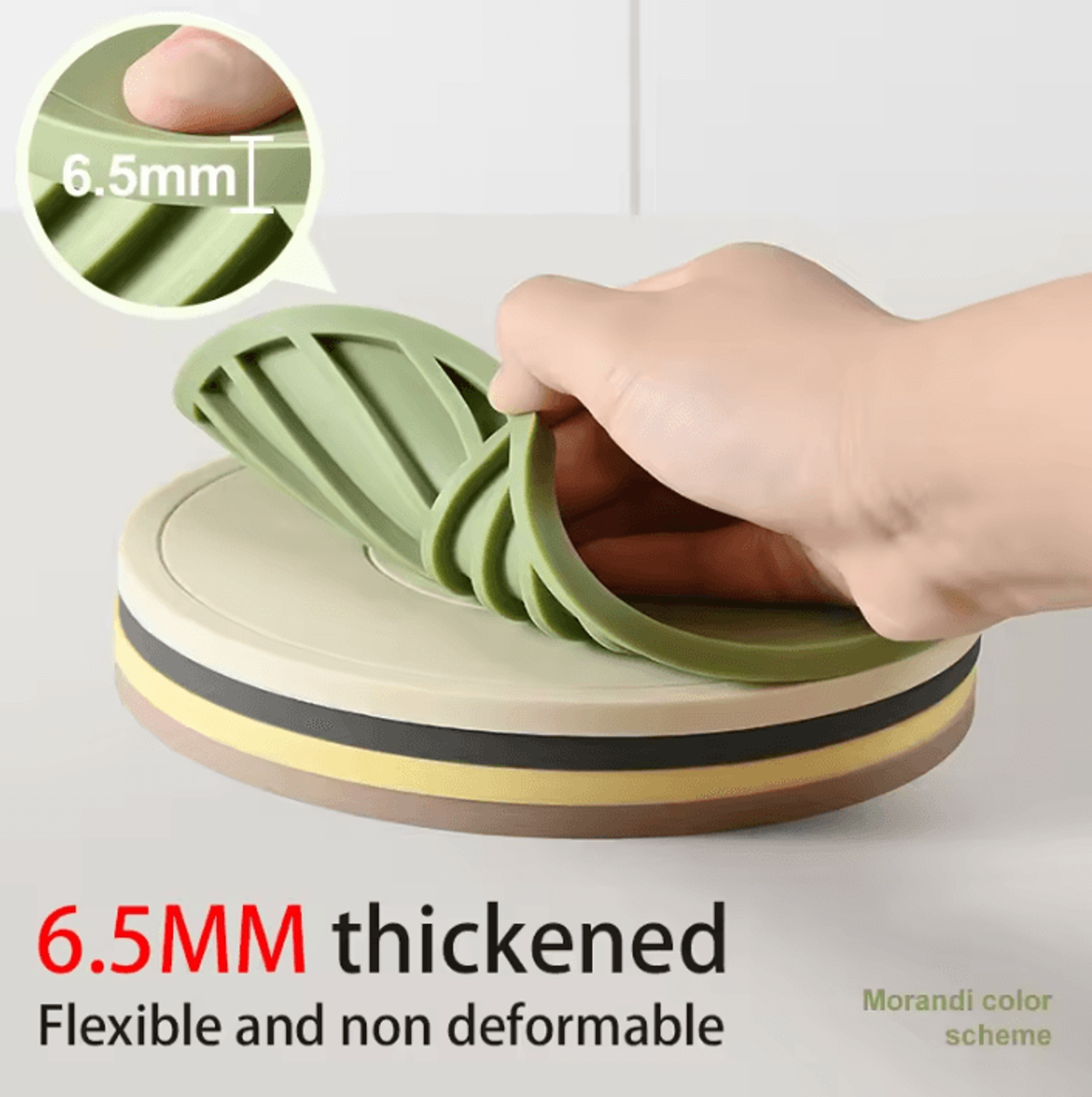 thick silicone table mat heat-resistant non-slip placemat for dining plates and hot pots