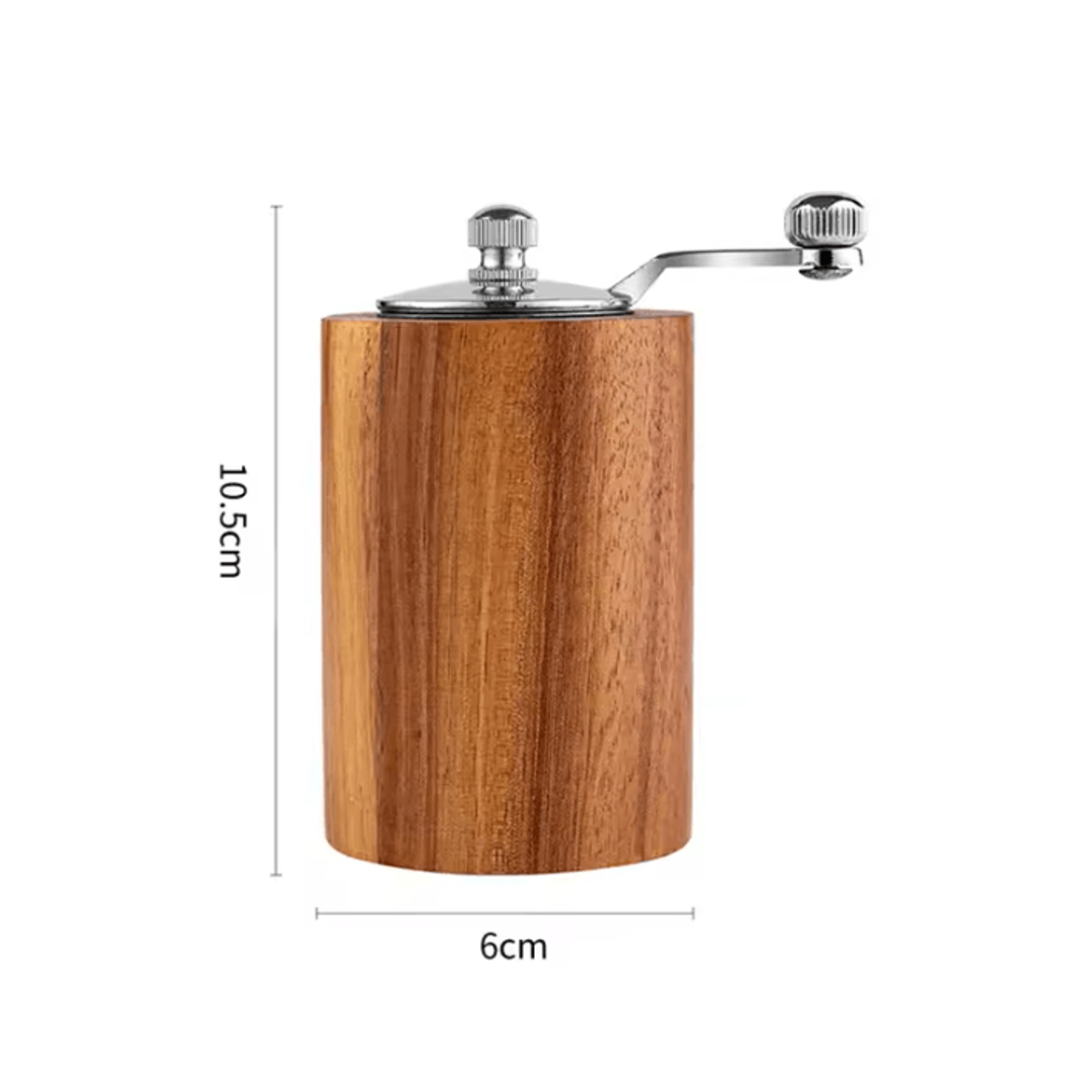 Solid Wood Manual Pepper Grinder Adjustable Salt And Pepper Mill Hand Crank Spice Grinder 4