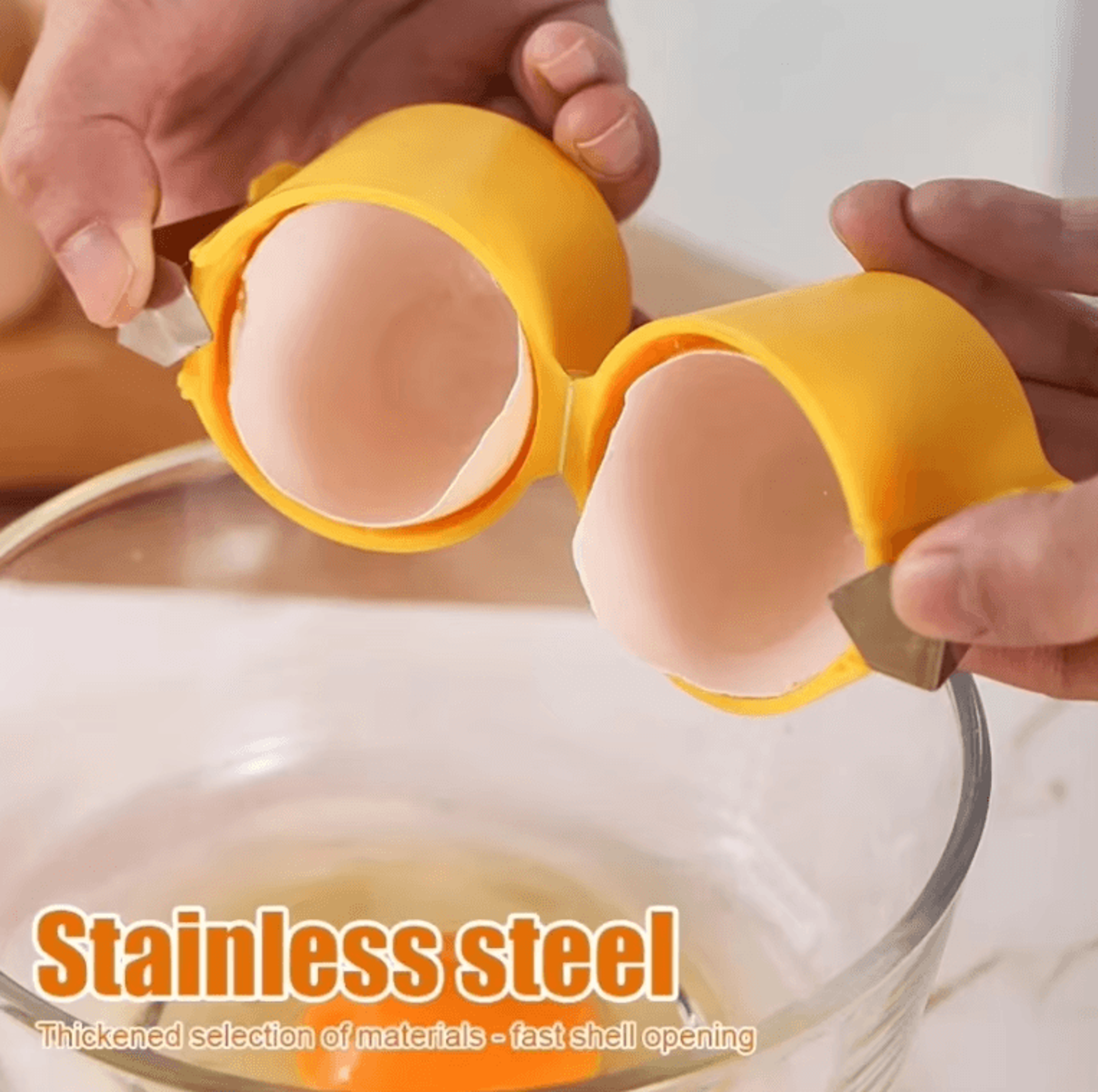 Portable Egg Cracker Tool Quick Egg Opener And Shell Remover Kitchen Gadget 1