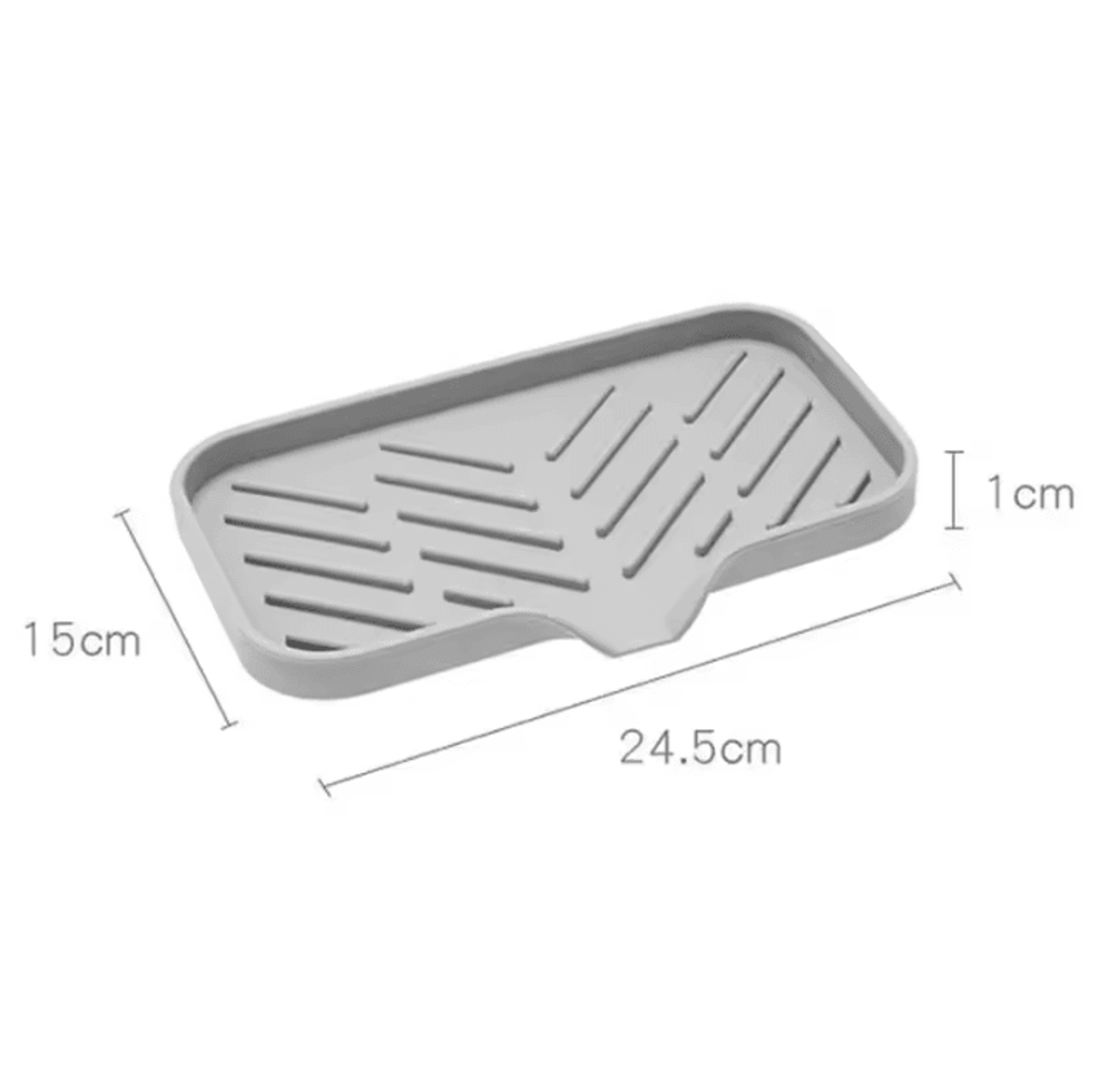 Silicone Sink Tray Organizer Drainage Soap And Sponge Holder For Kitchen Countertops 3