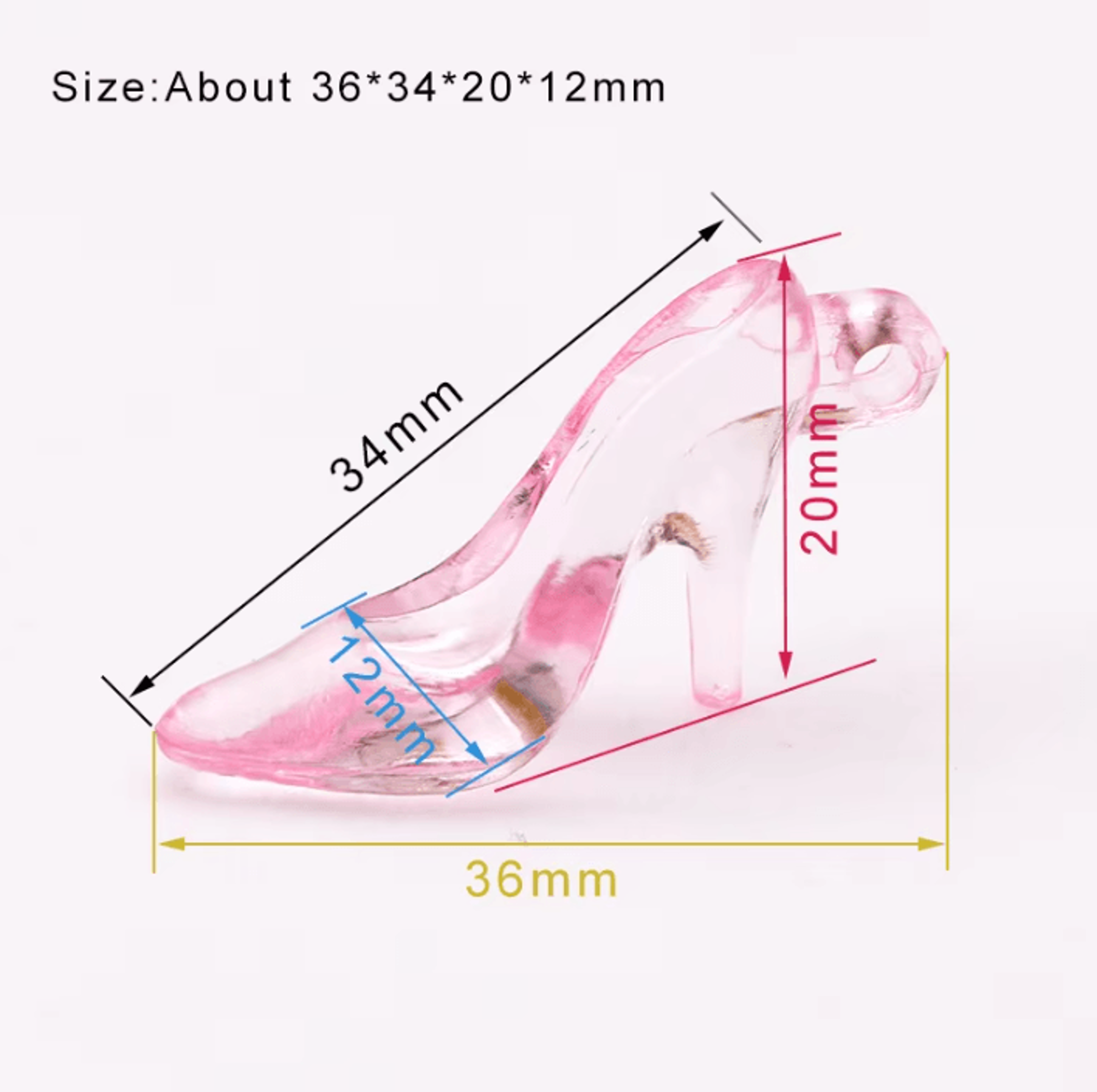 24Piece Mini Princess Slipper Favors CrystalStyle Cinderella Party Decorations 2