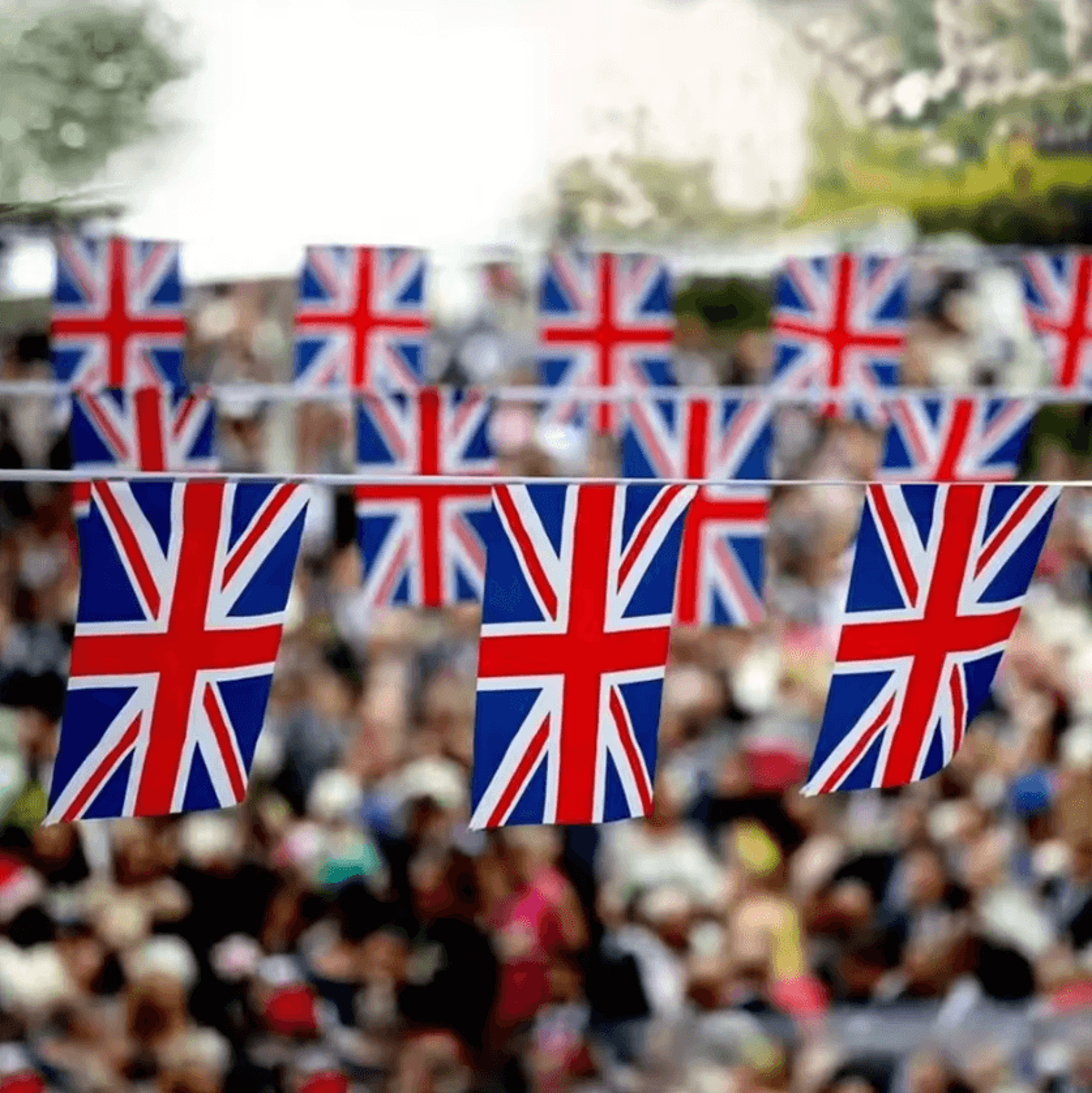 United Kingdom Union Jack Pennant Banner For Parties Sports Events And Decorations 5