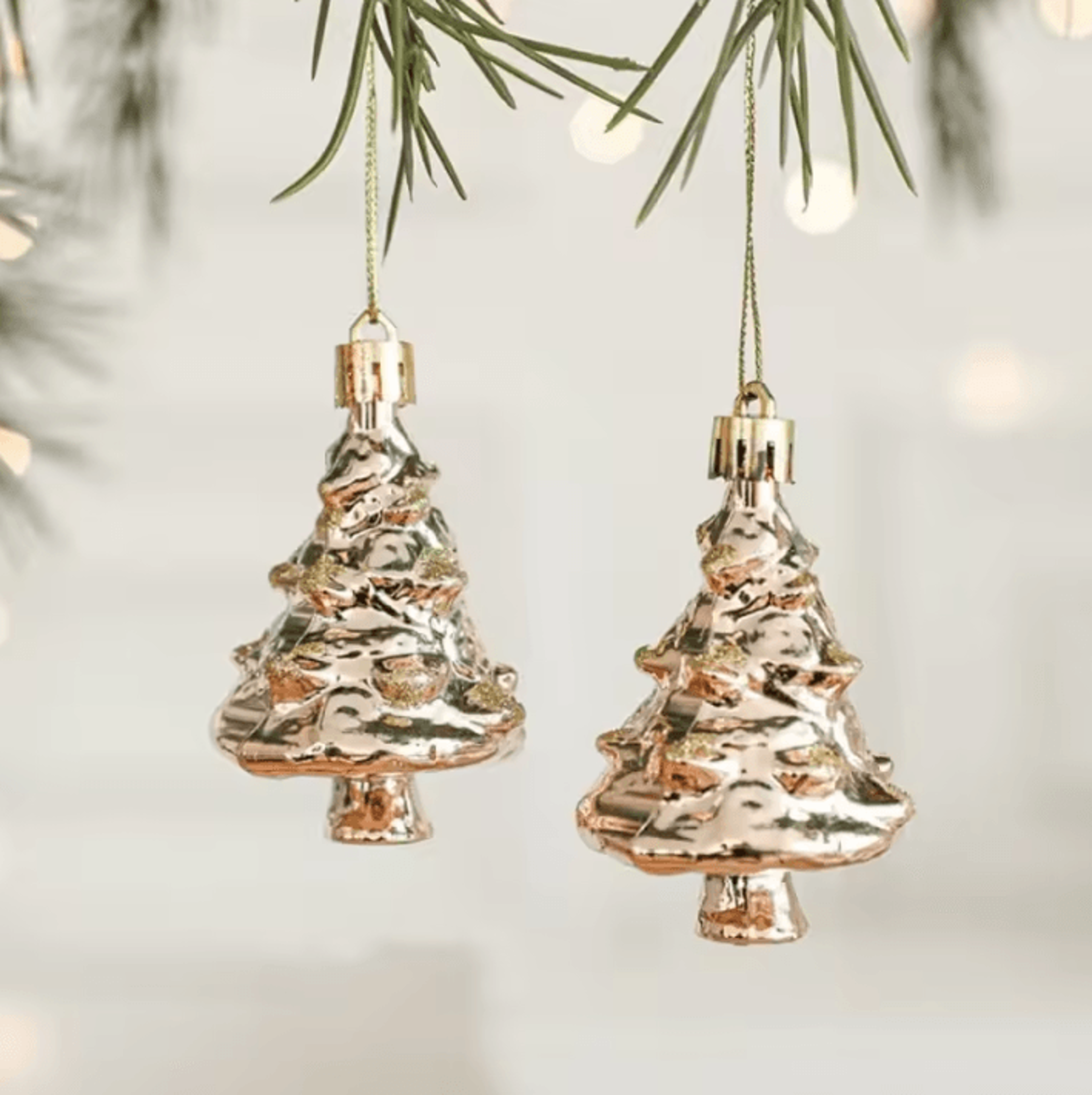 Christmas Hanging Ornaments Plastic Tree Decorations Set 0